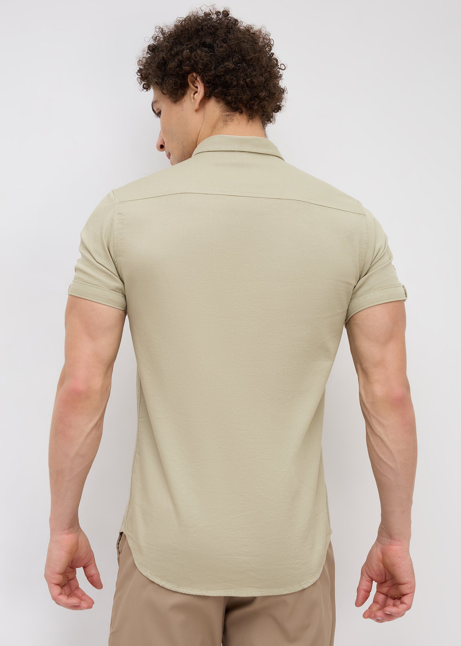 Advota Half Sleeve Solid Shirt: Pista