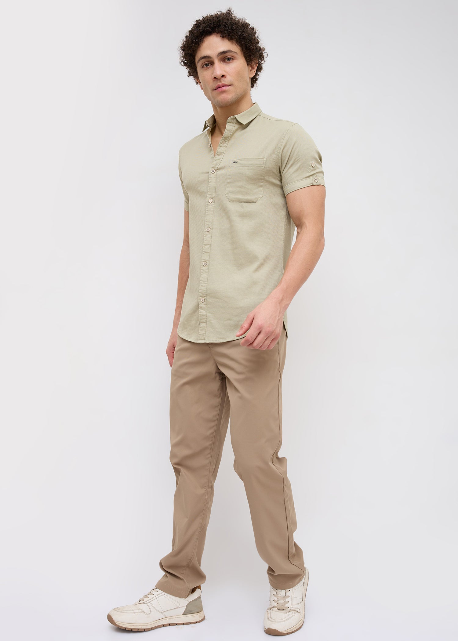 Advota Half Sleeve Solid Shirt: Pista
