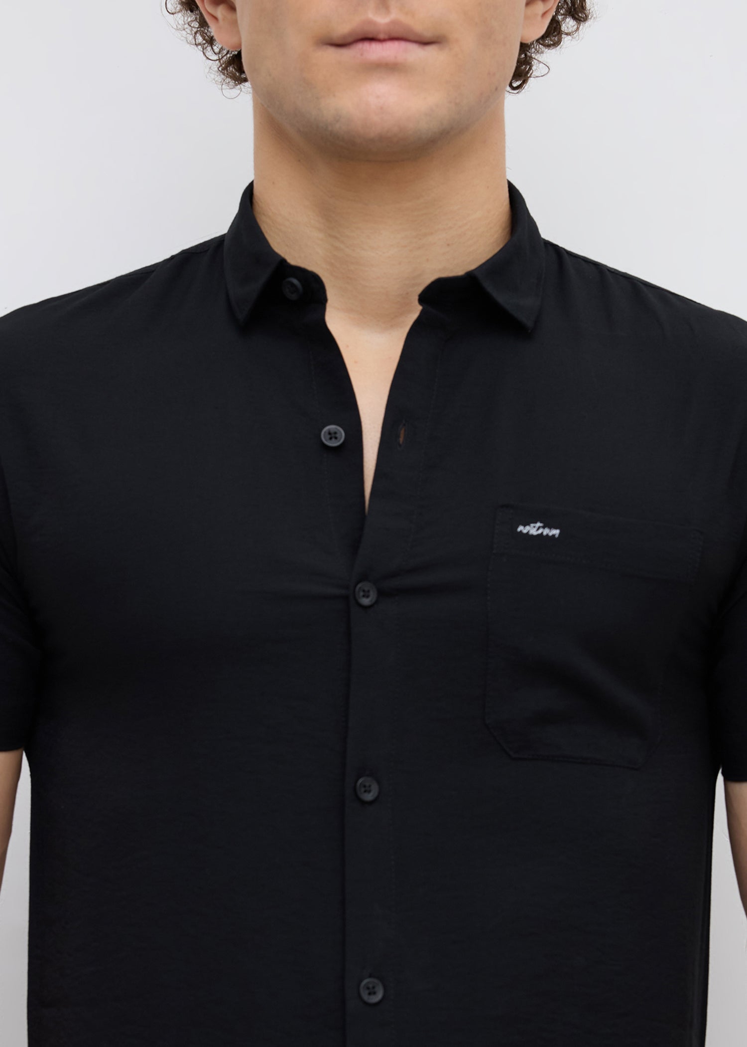 Vindicate Solid Casual Shirt: Black