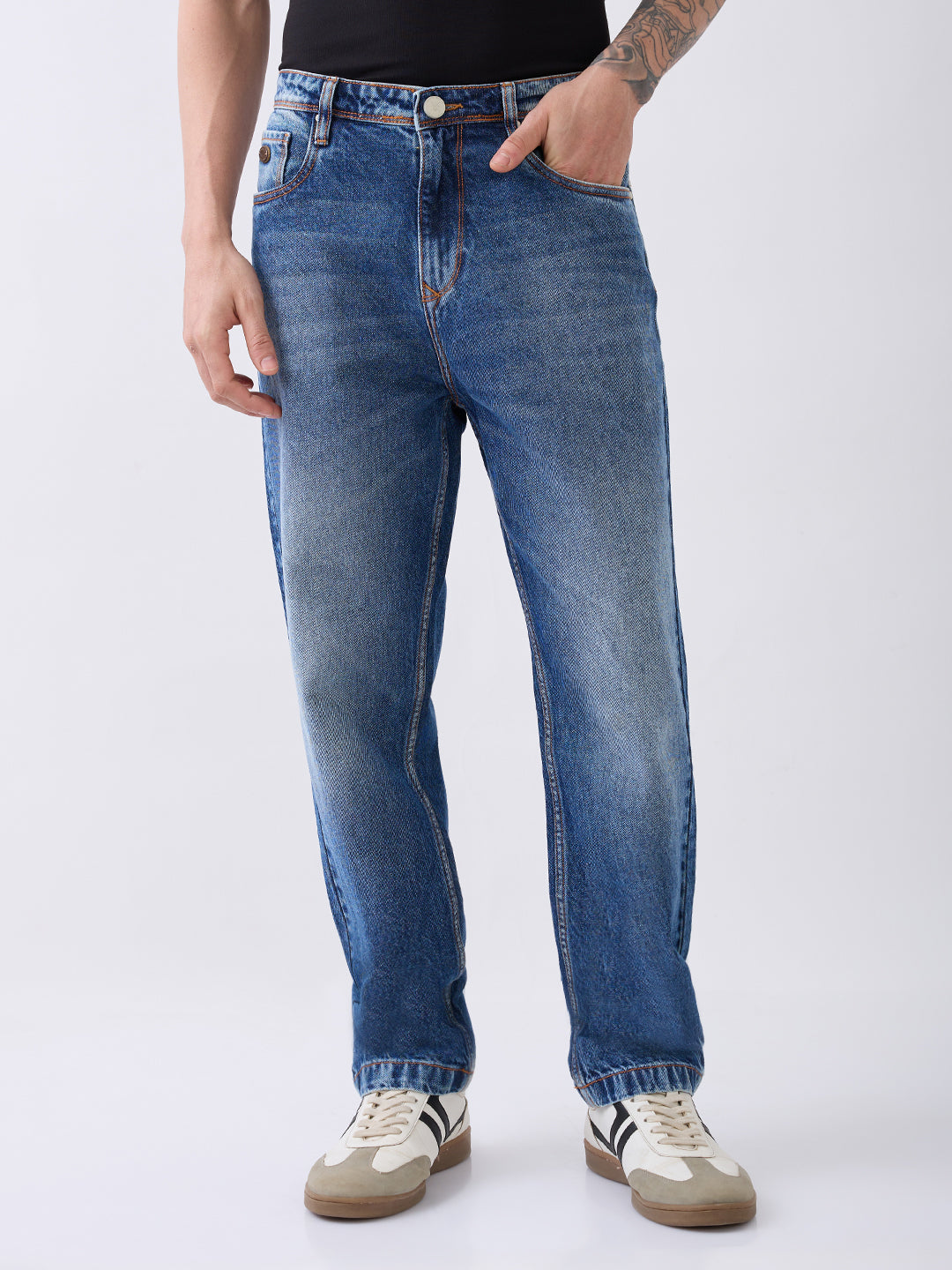 Brayes Baggy Blue Denim Jeans