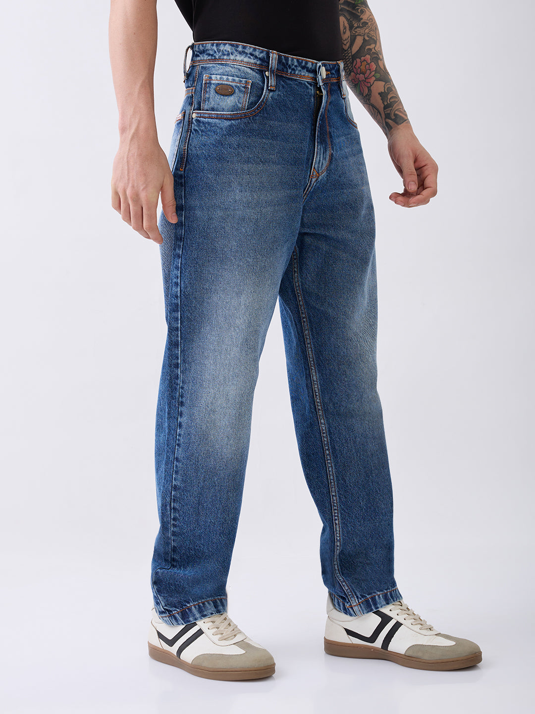 Brayes Baggy Blue Denim Jeans