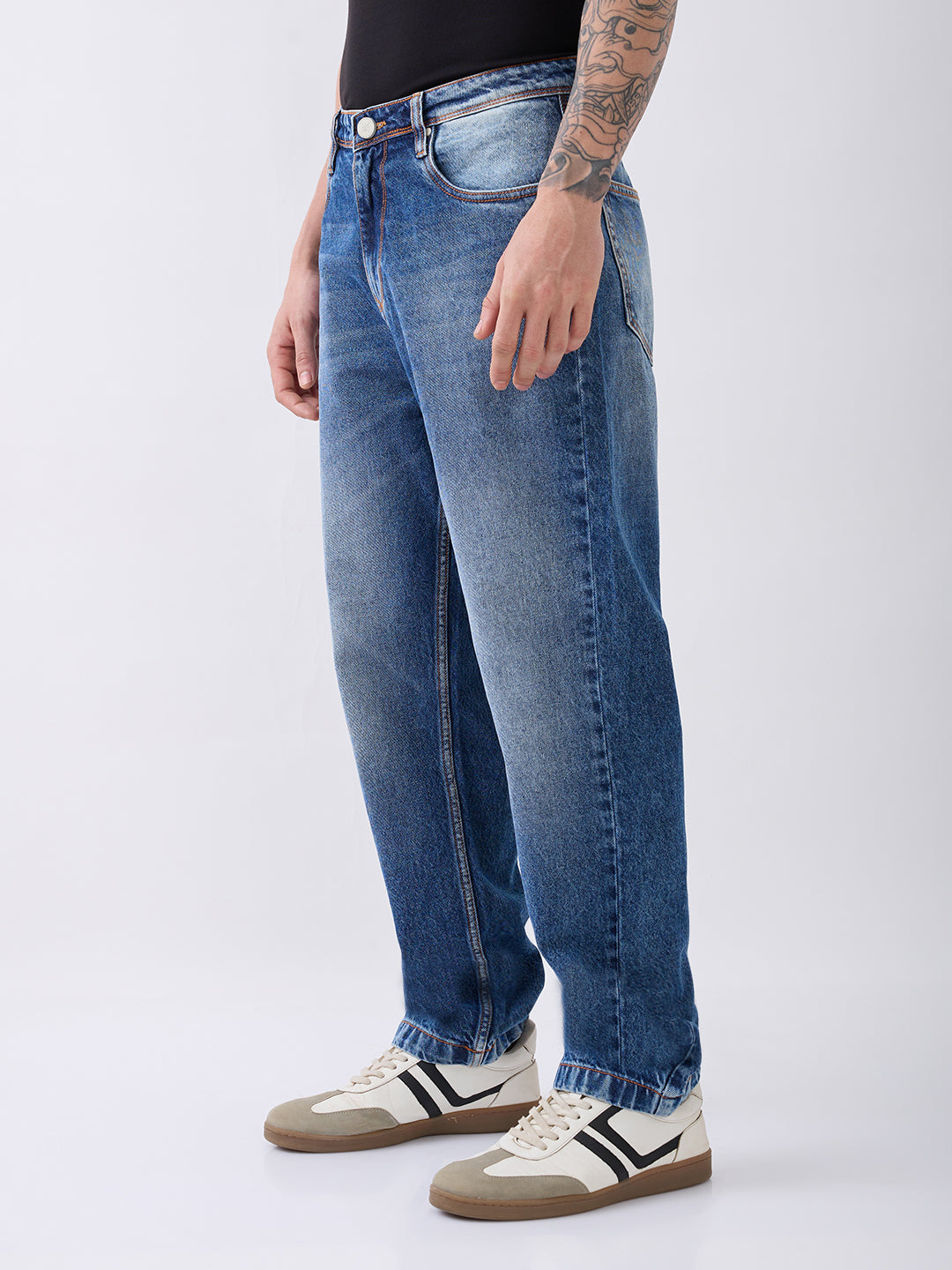Brayes Baggy Blue Denim Jeans