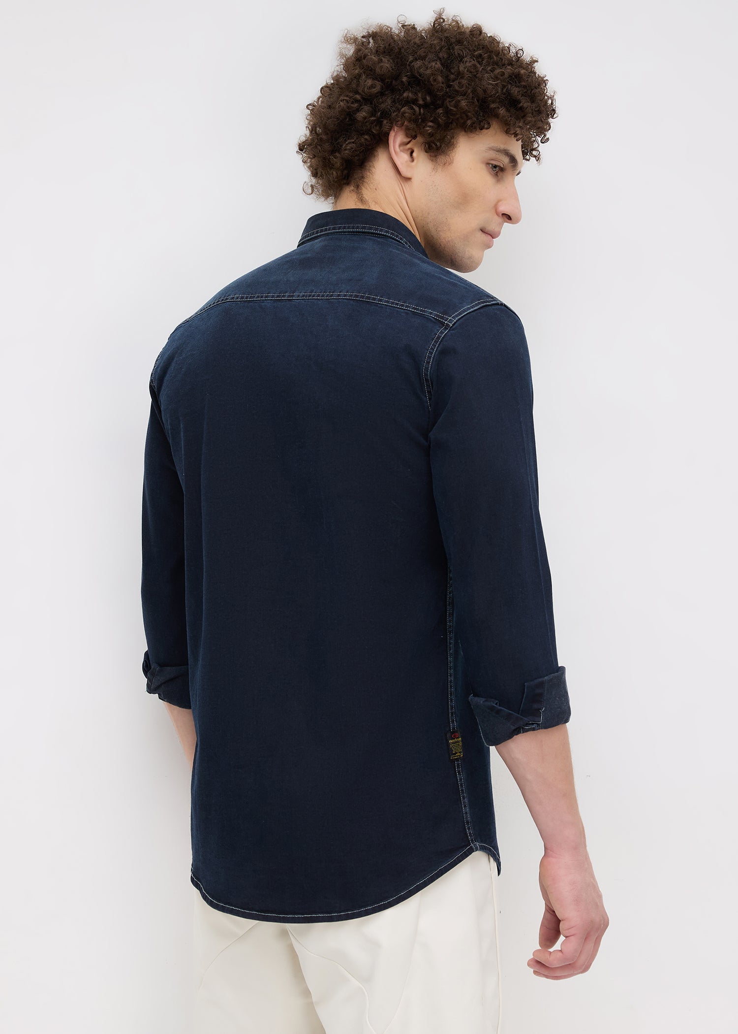 Nexus Denim Shirt: Dark Blue