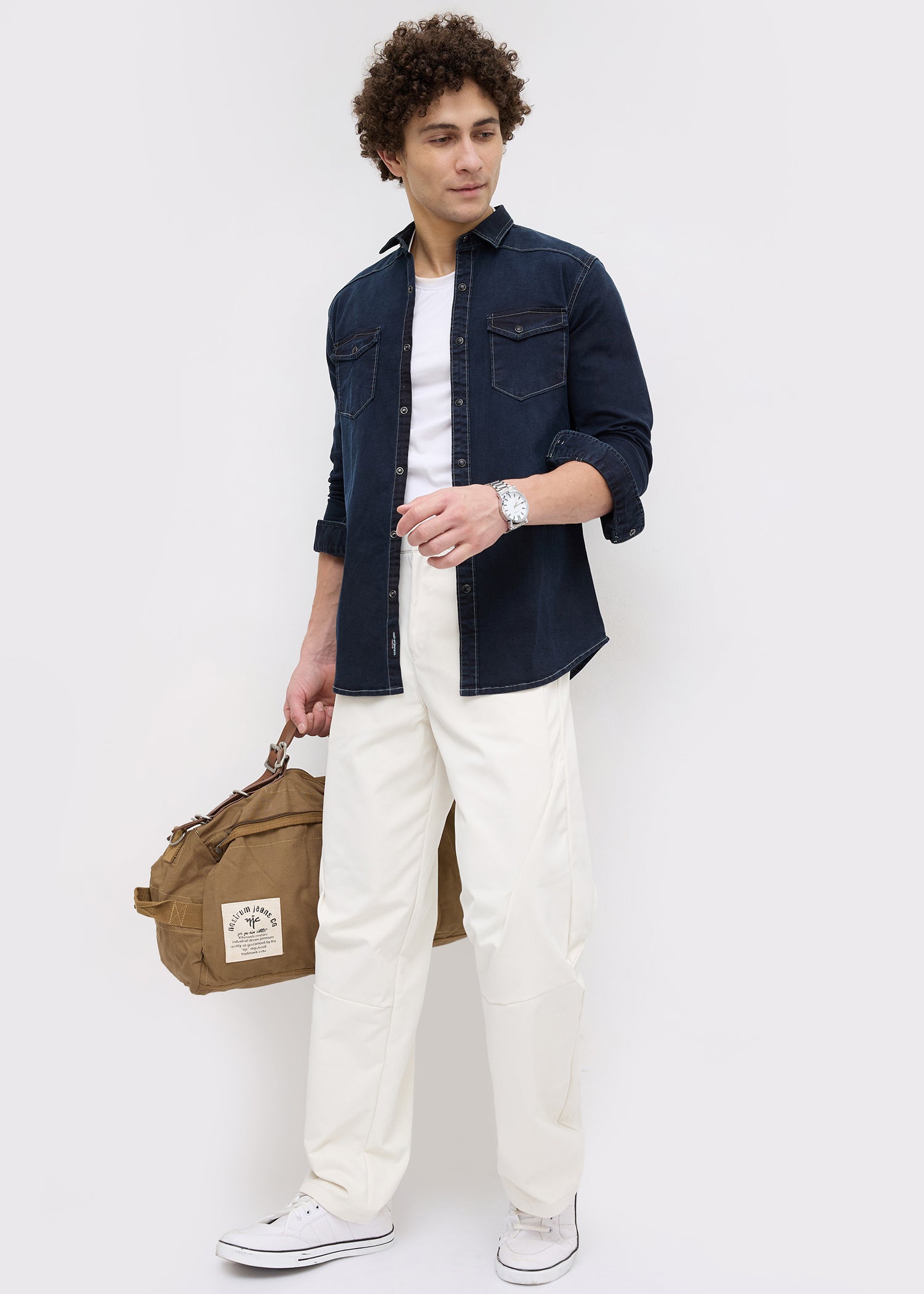 Nexus Denim Shirt: Dark Blue