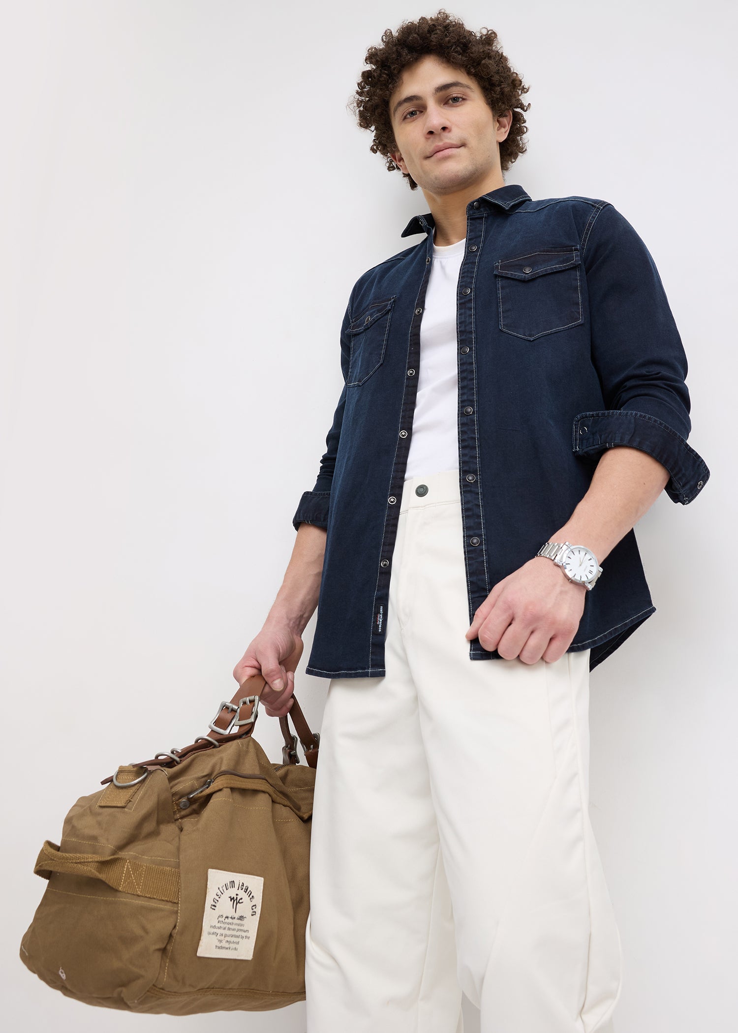 Nexus Denim Shirt: Dark Blue