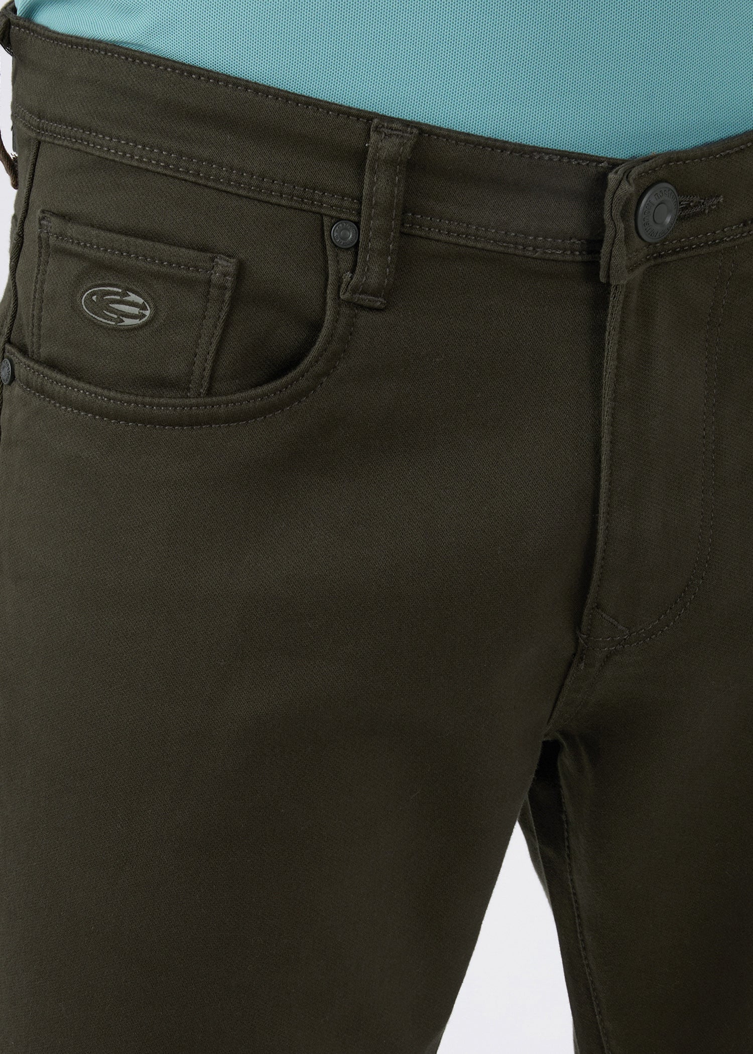 Icon Ankle Fit Trouser: Olive