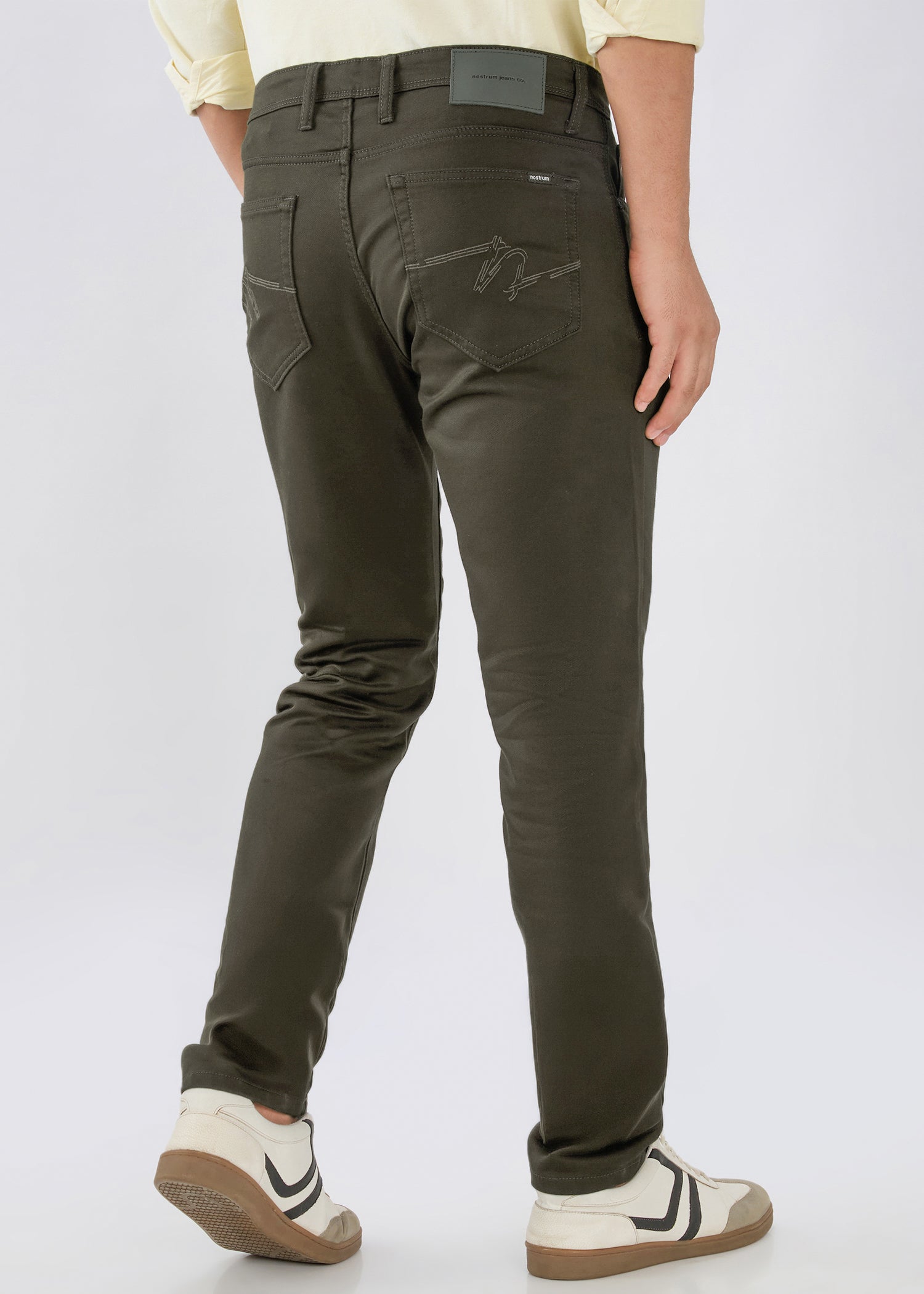 Icon Regular Fit Trouser: Olive