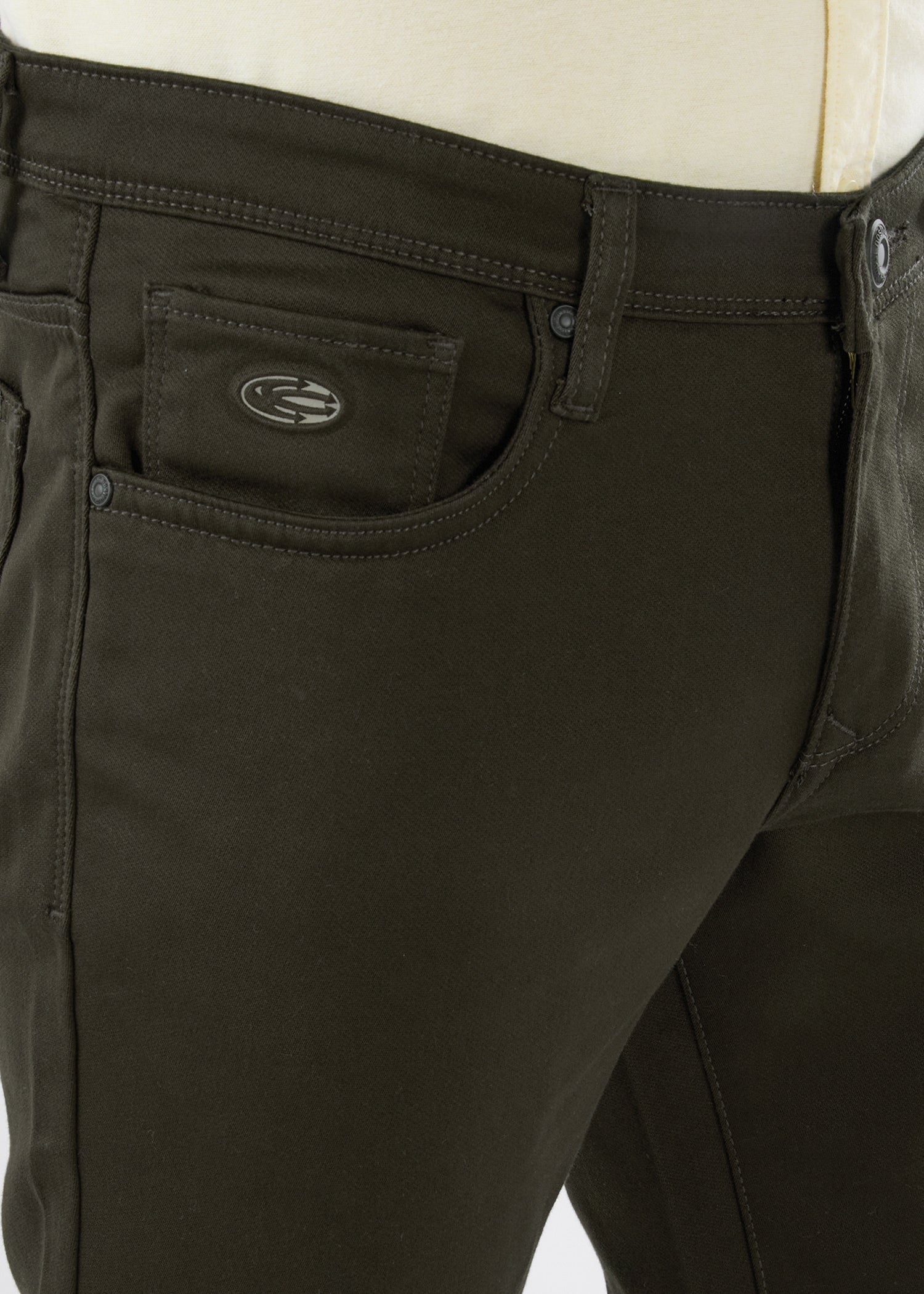 Icon Regular Fit Trouser: Olive
