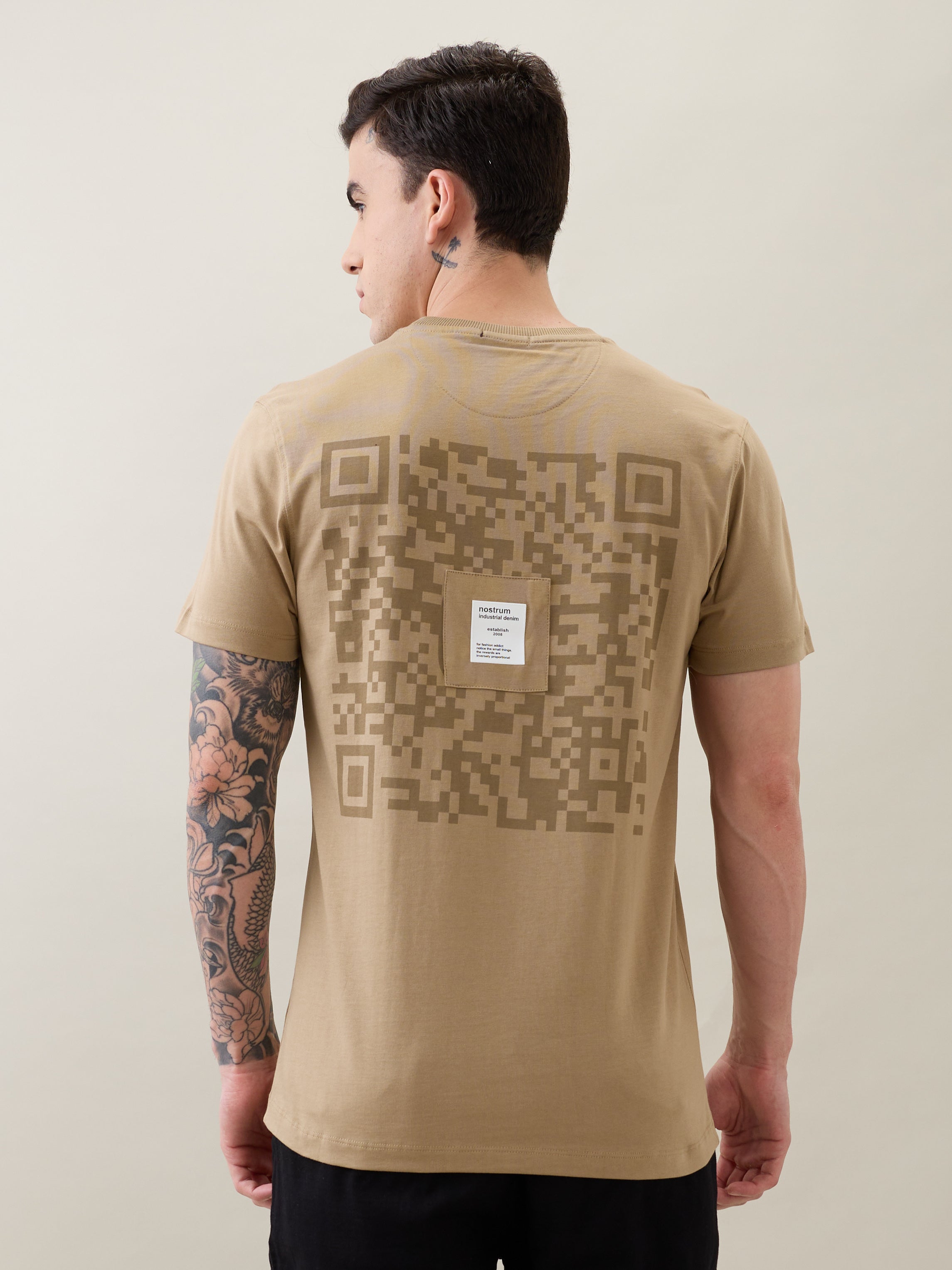 Exness Graphic Print T-Shirt: Khaki