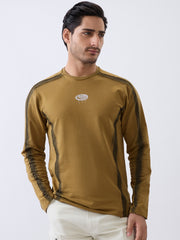 Depict Full Sleeve T-Shirt: Brown