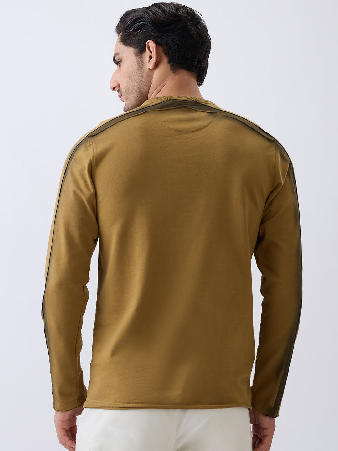 Depict Full Sleeve T-Shirt: Brown