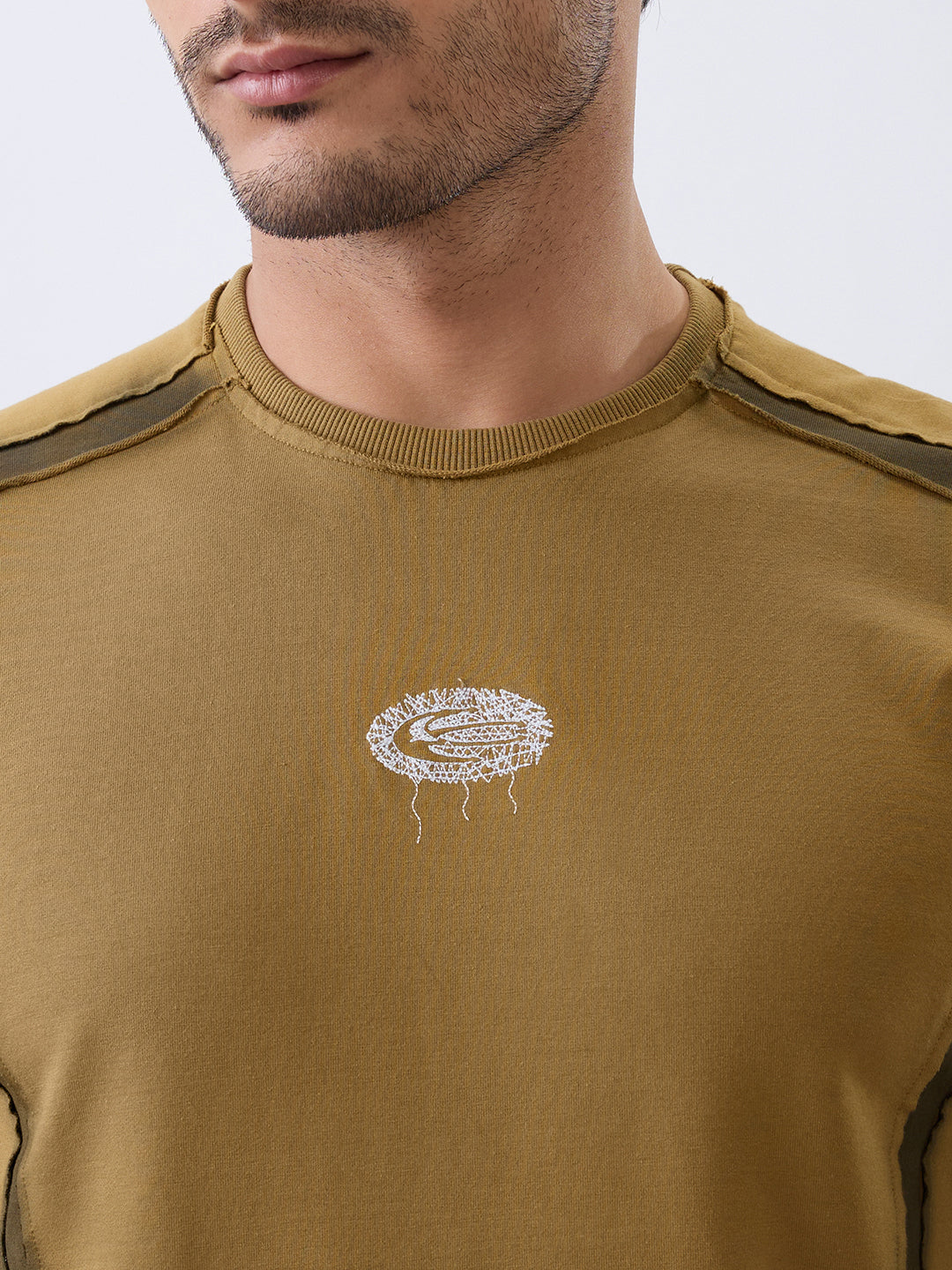 Depict Full Sleeve T-Shirt: Brown