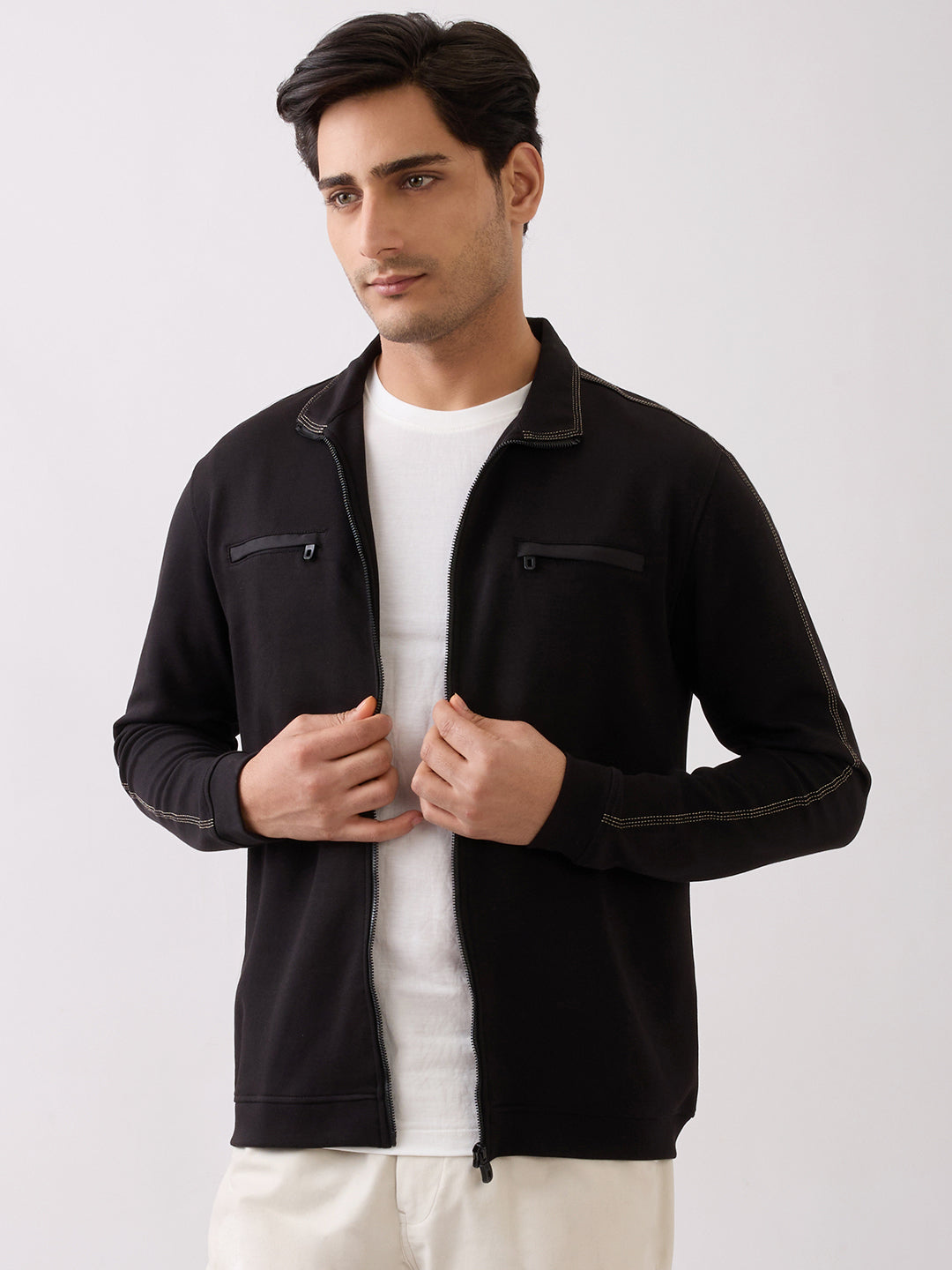 Telfer Zip-Front Full Sleeve Jacket