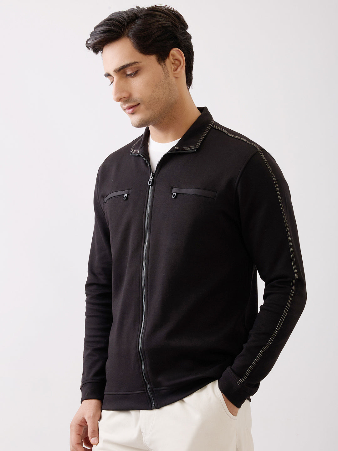 Telfer Zip-Front Full Sleeve Jacket