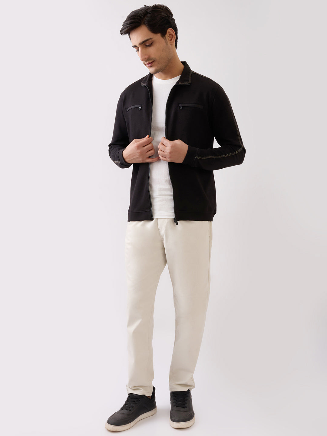 Telfer Zip-Front Full Sleeve Jacket