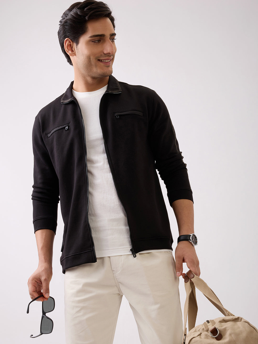 Telfer Zip-Front Full Sleeve Jacket