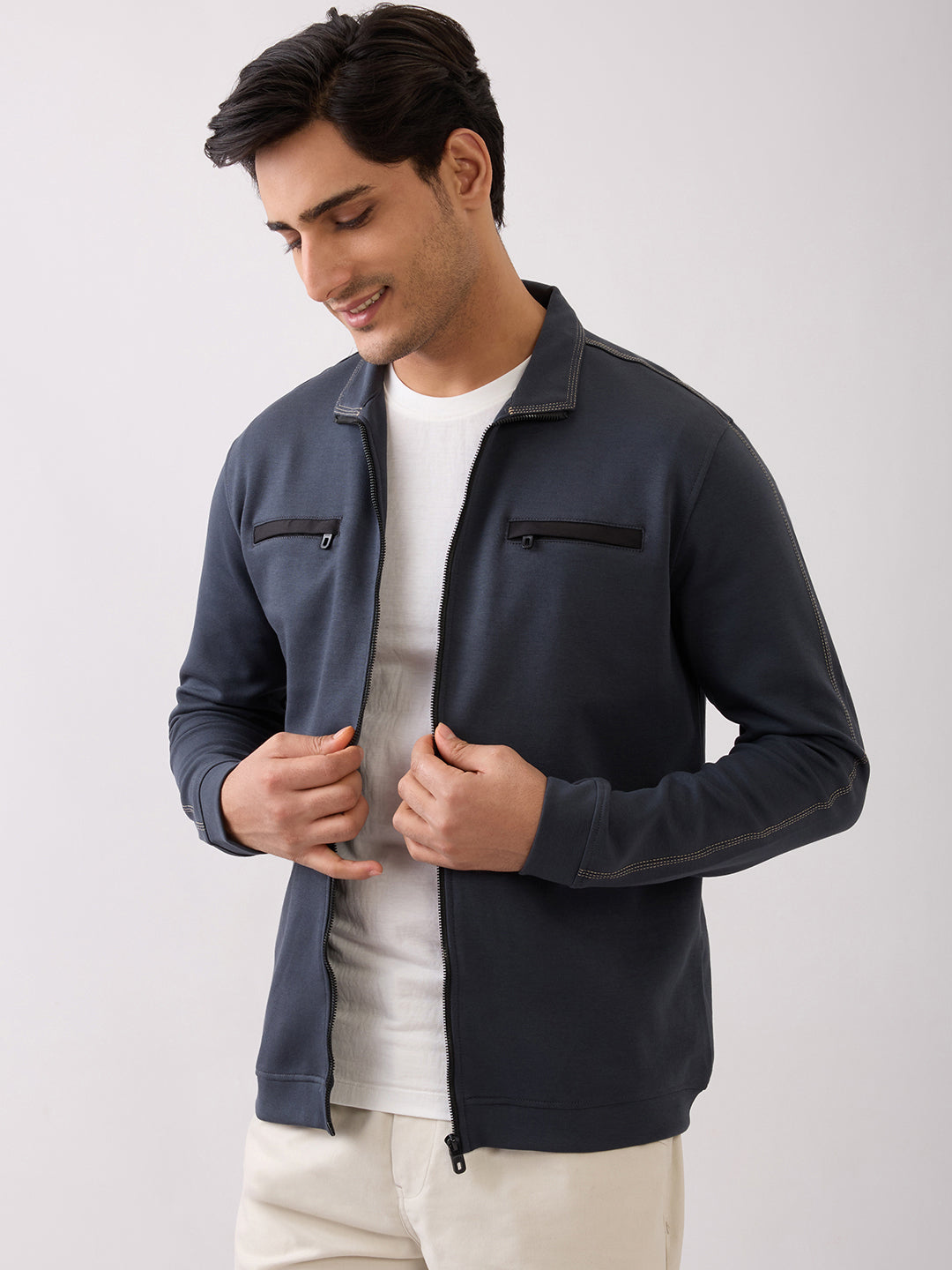 Telfer Zip-Front Full Sleeve Jacket