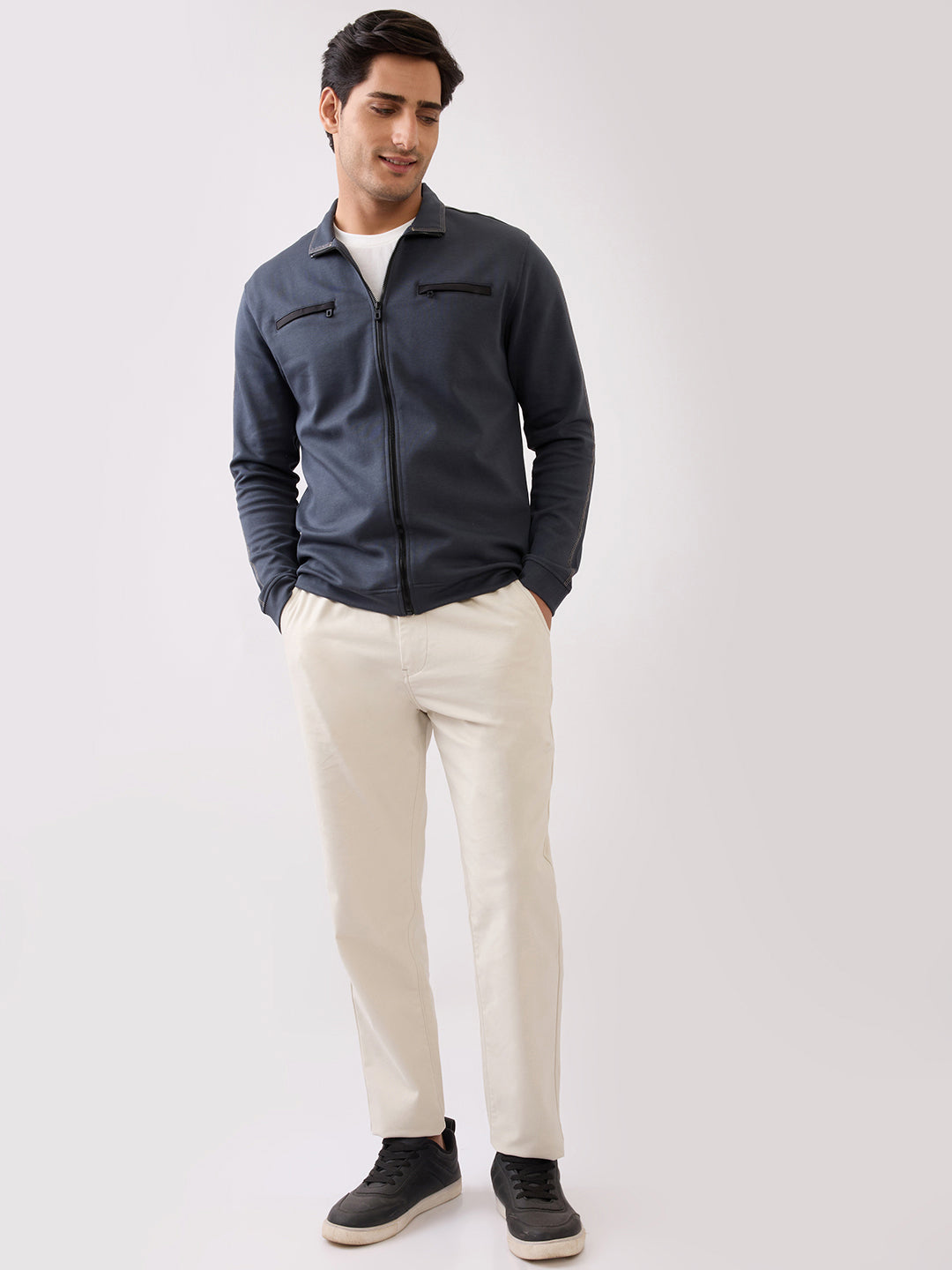 Telfer Zip-Front Full Sleeve Jacket