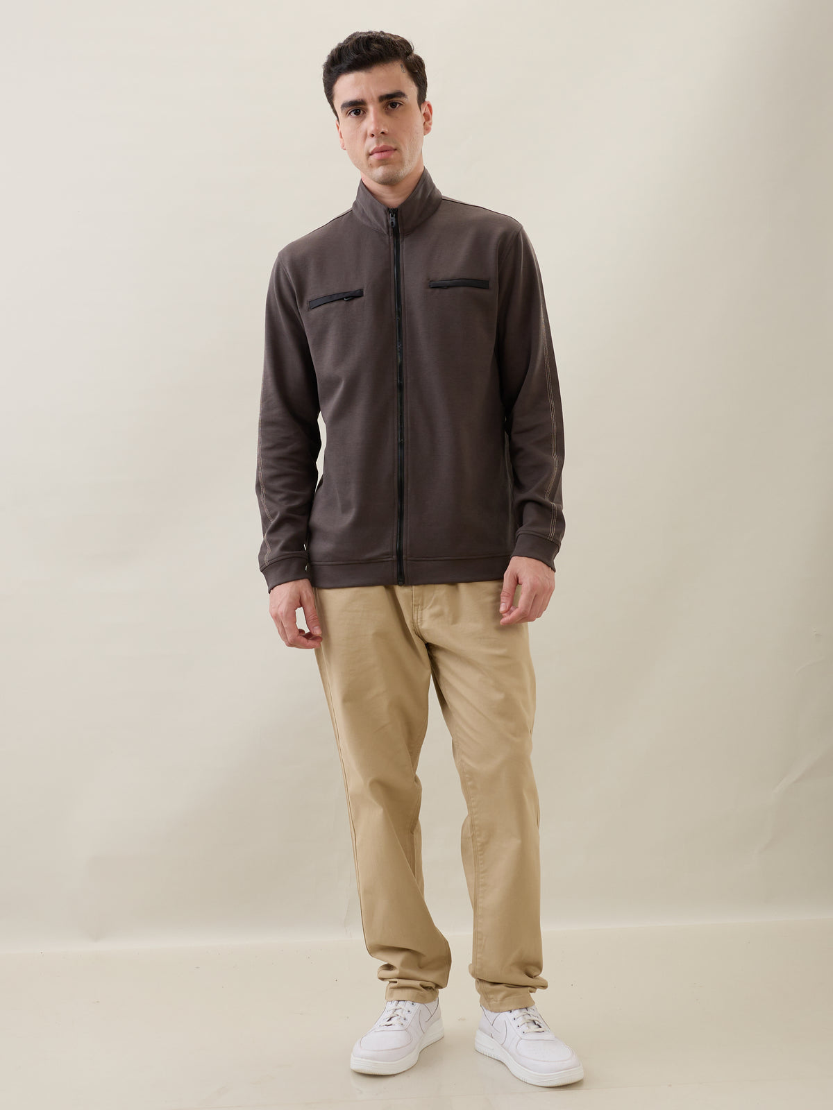 Telfer Zip-Front Full Sleeve Jacket