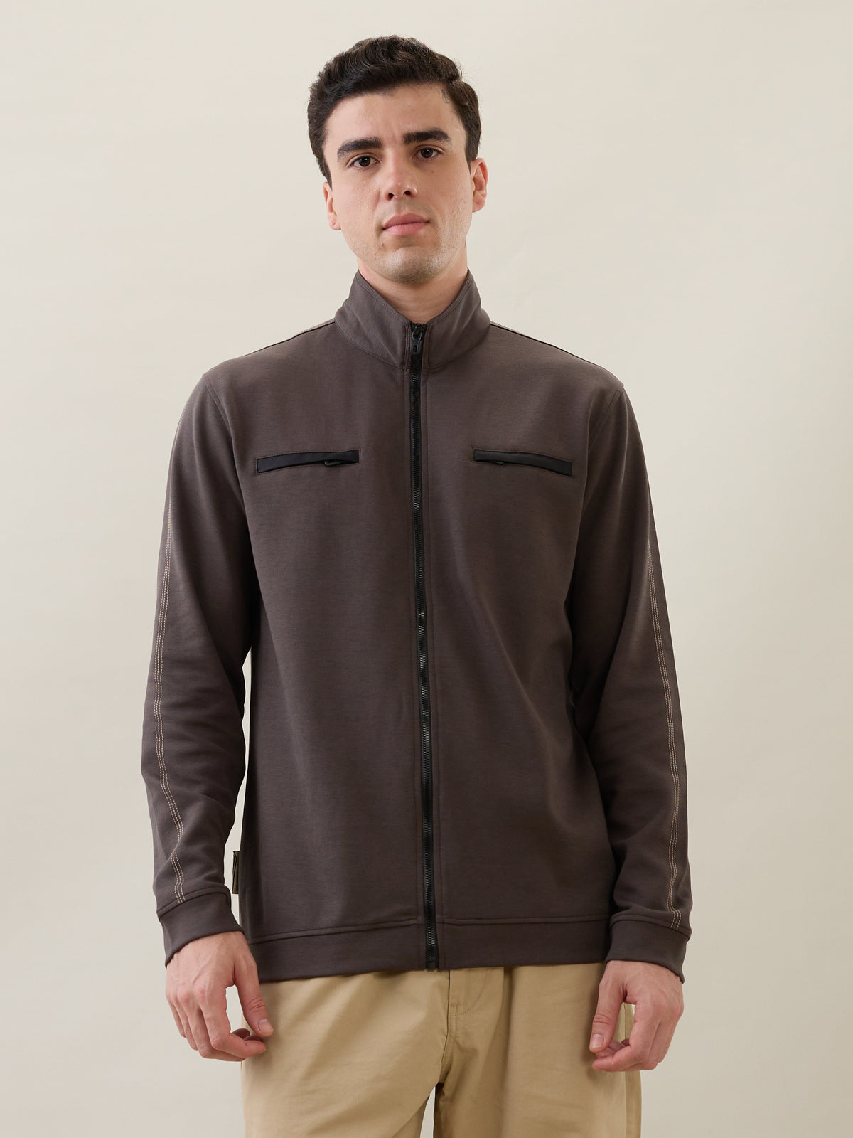 Telfer Zip-Front Full Sleeve Jacket