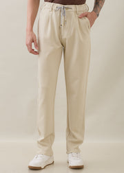 Draycott Relaxed Fit Trouser: Cream