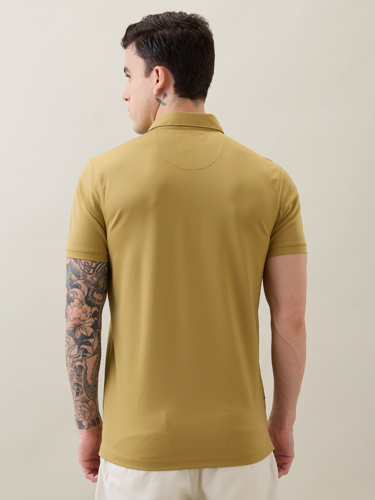 Sniffy Graphic Polo T-Shirt: Khaki