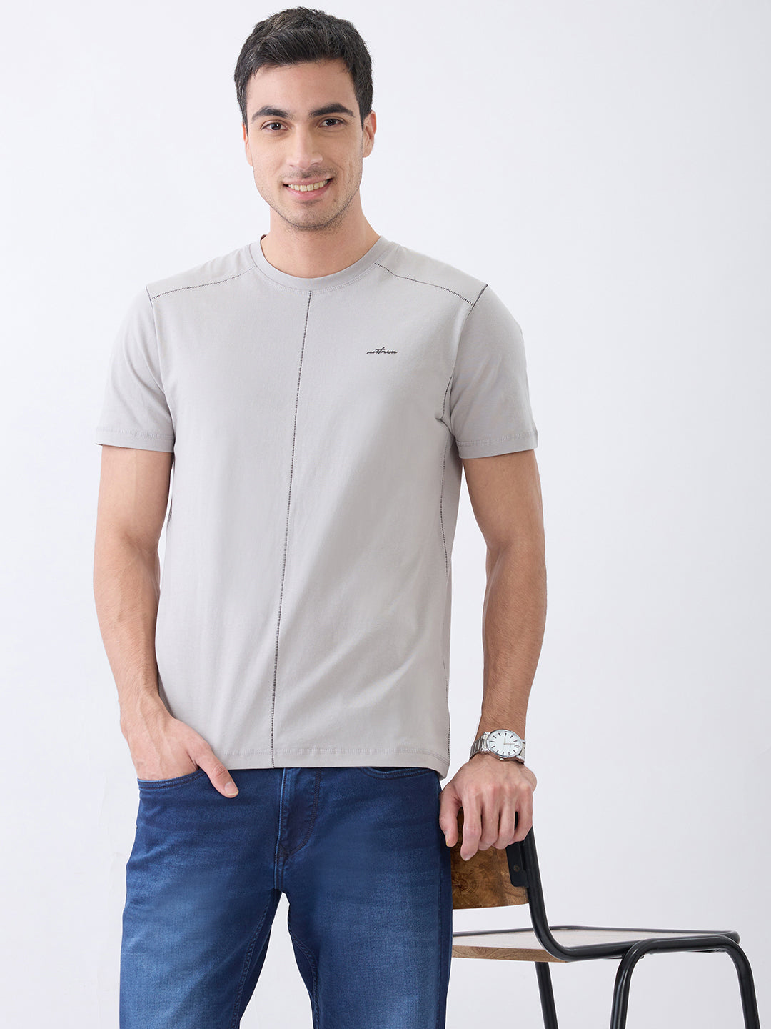 Galactic Solid Crew Neck T-Shirt