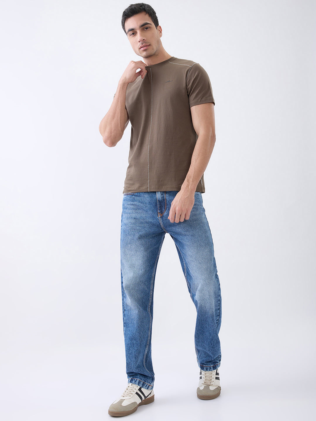 Galactic Solid Crew Neck T-Shirt