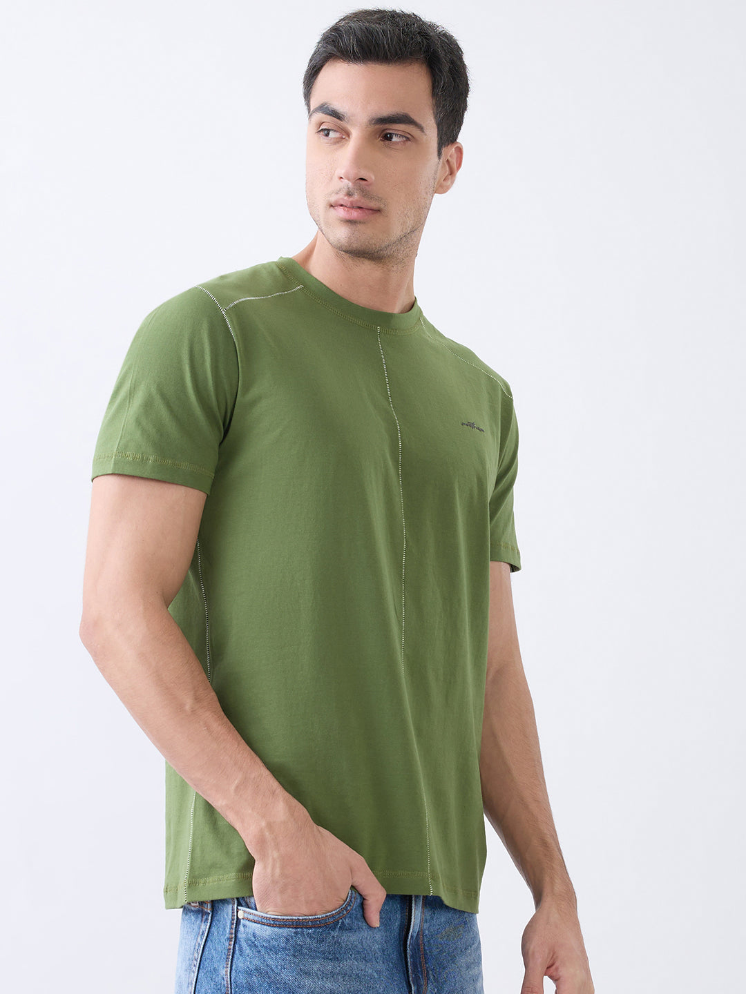 Galactic Solid Crew Neck T-Shirt