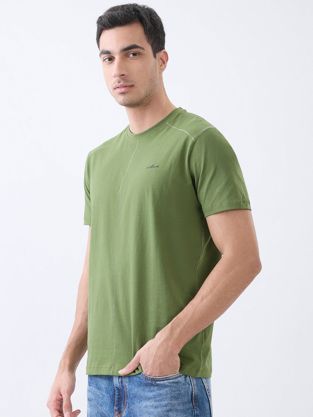 Galactic Solid Crew Neck T-Shirt