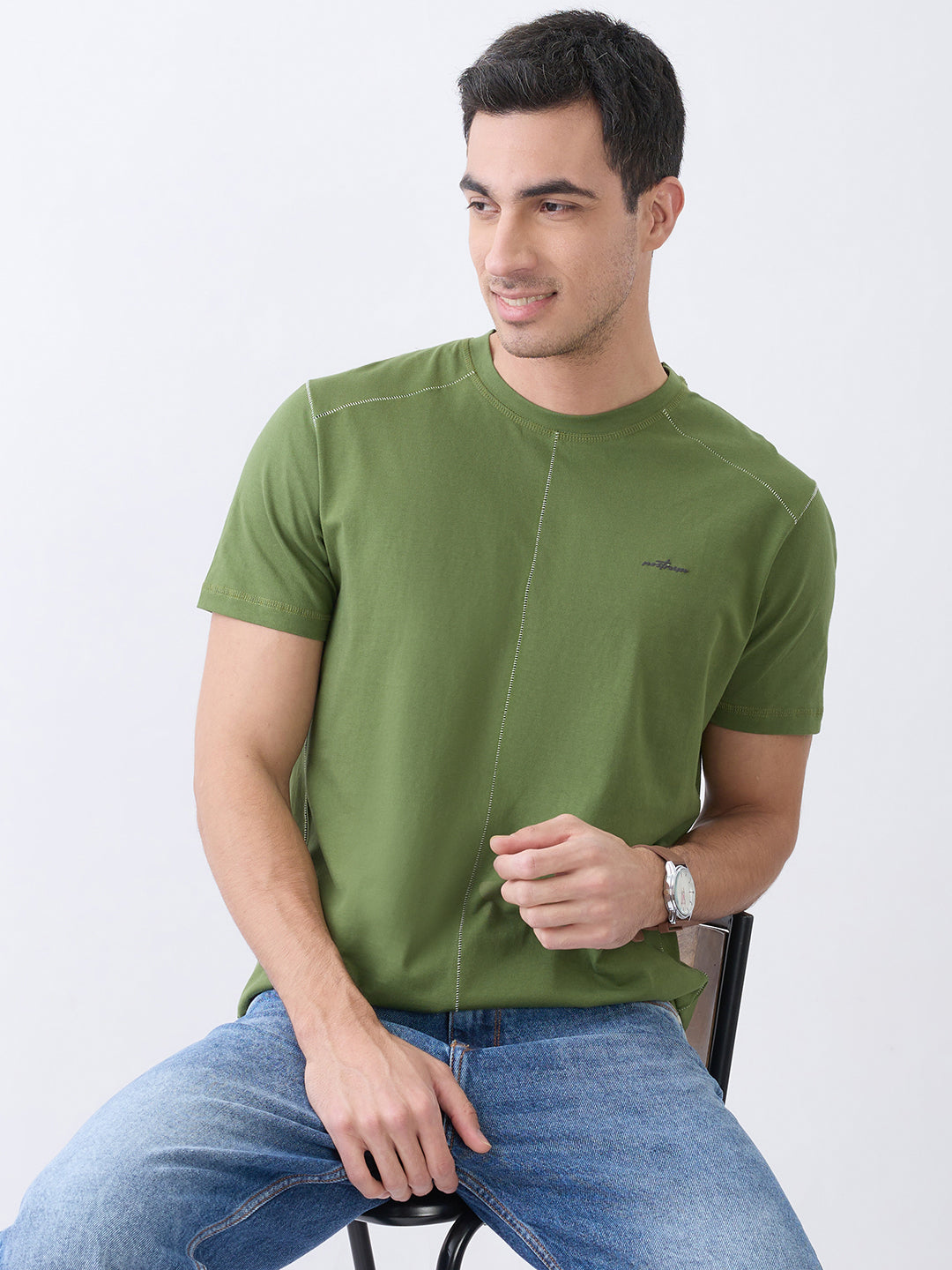 Galactic Solid Crew Neck T-Shirt