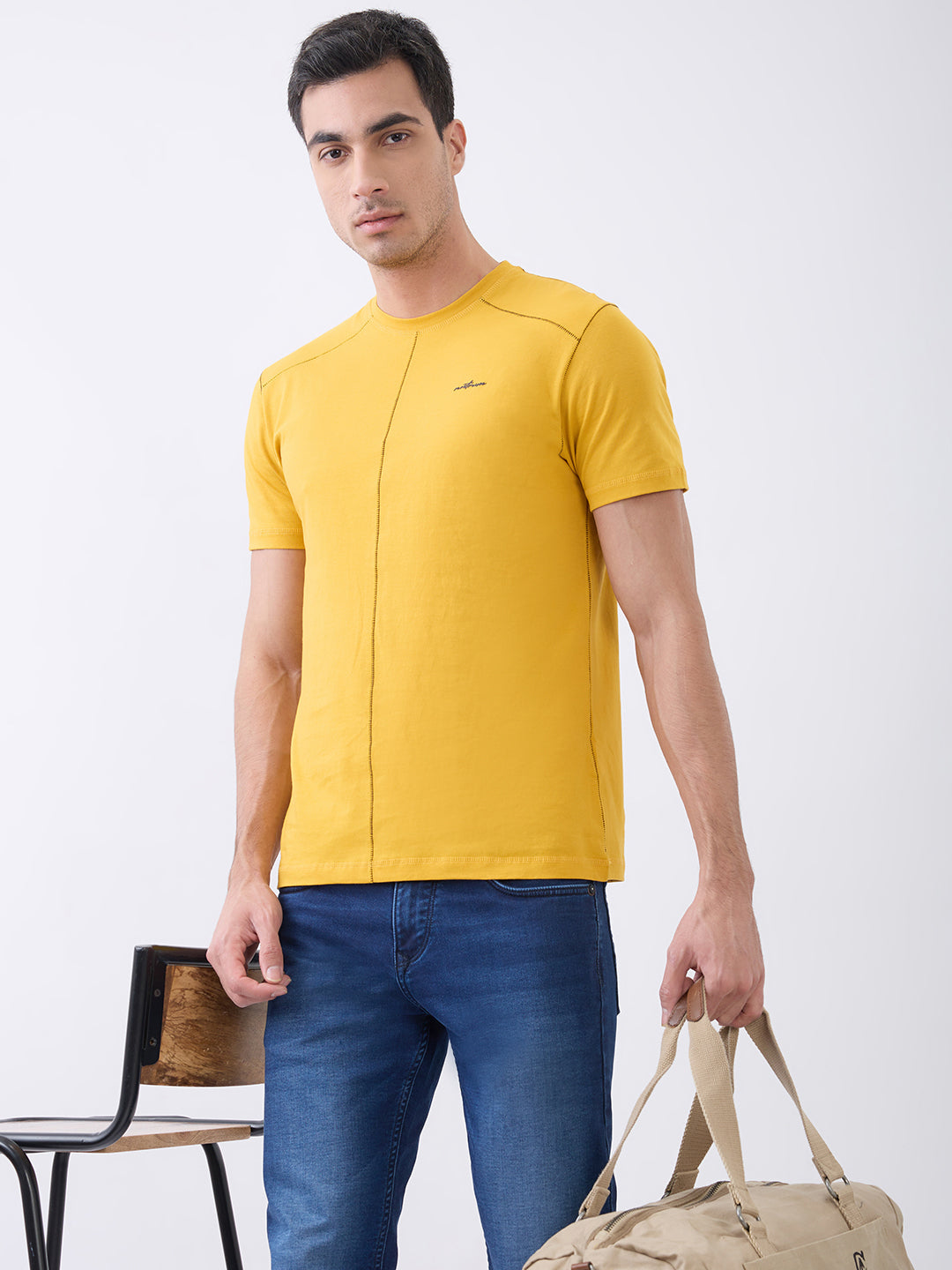 Galactic Solid Crew Neck T-Shirt