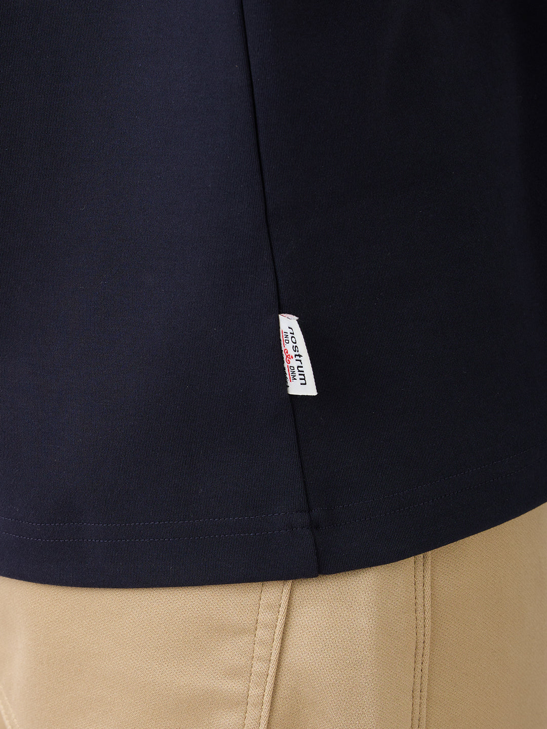 Lordly Graphic Print Oversized T-Shirt: Navy