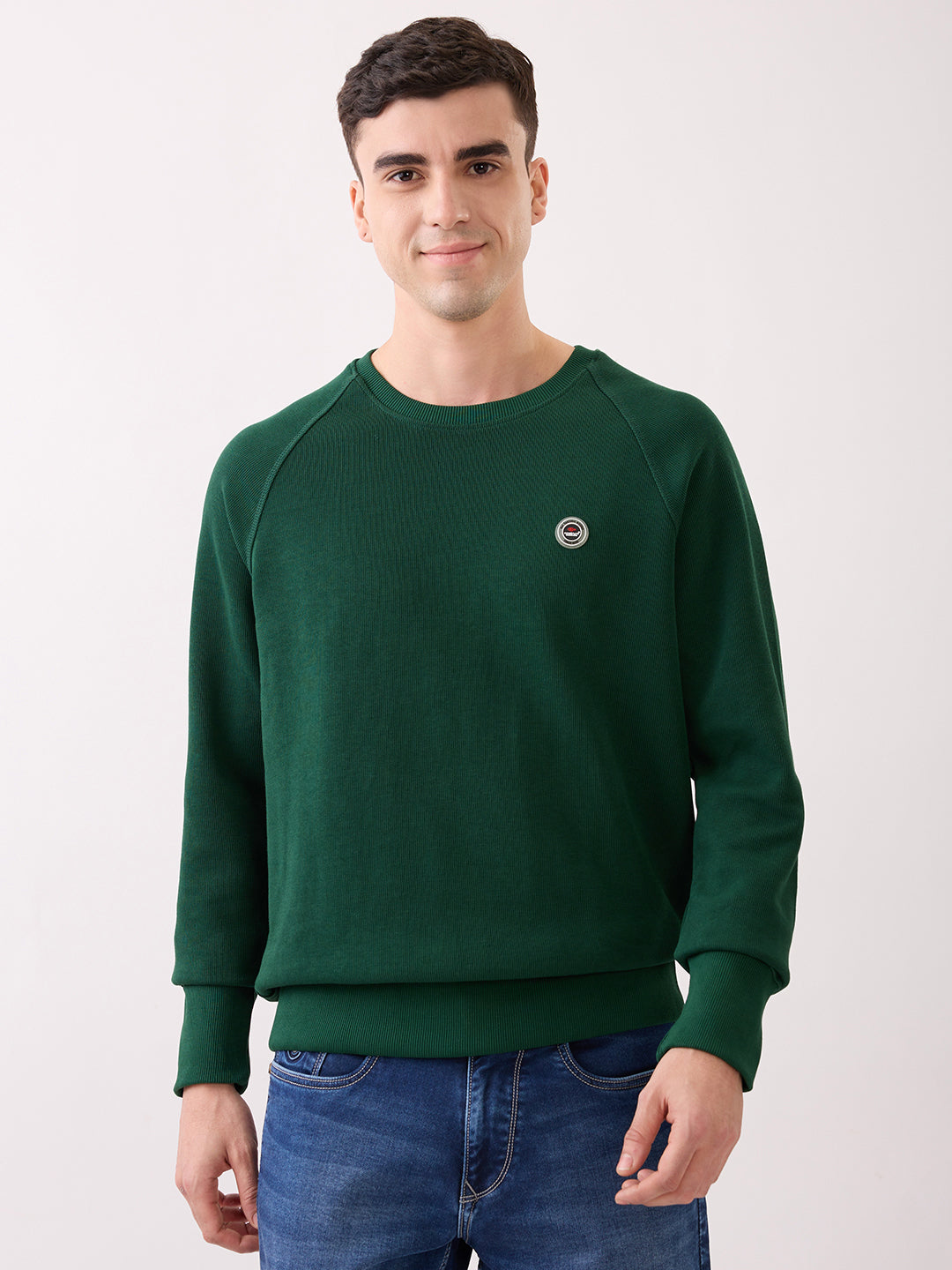 Snobby Crew Neck Pullover: B.Green