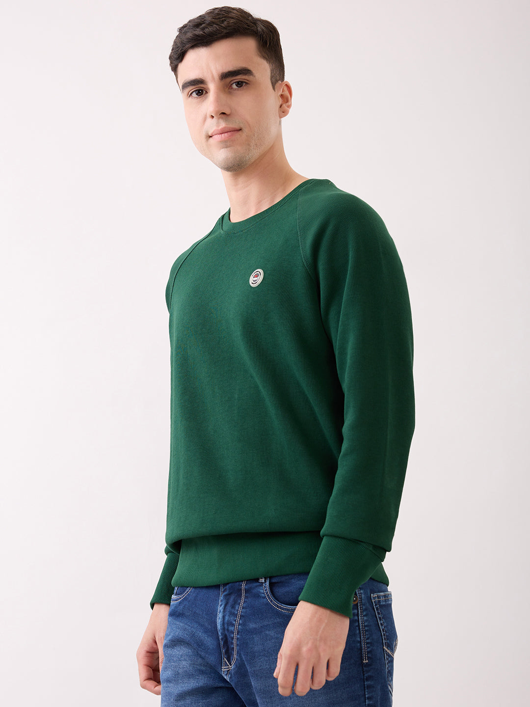 Snobby Crew Neck Pullover: B.Green