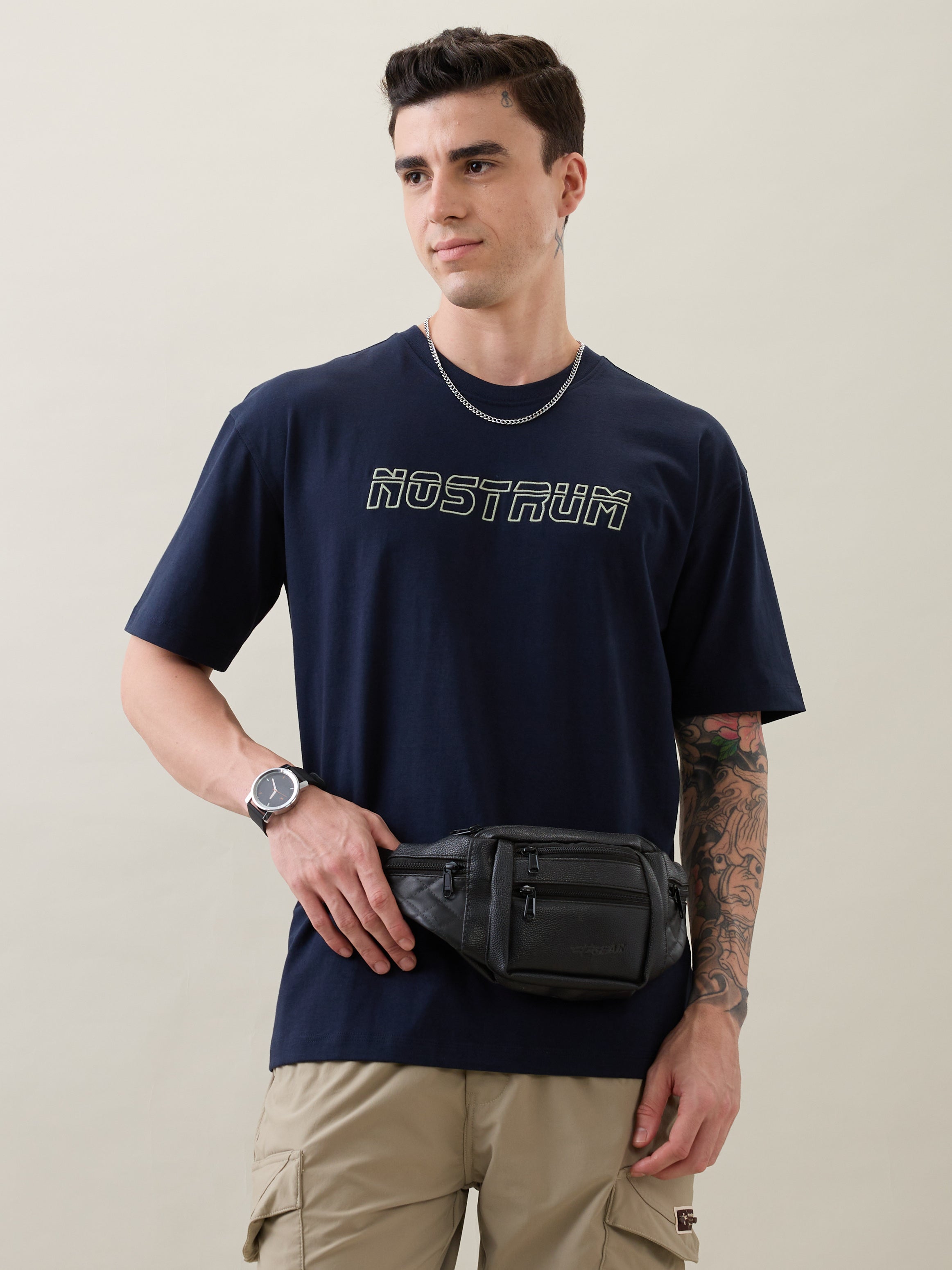 Persits Oversized T-Shirt: Navy