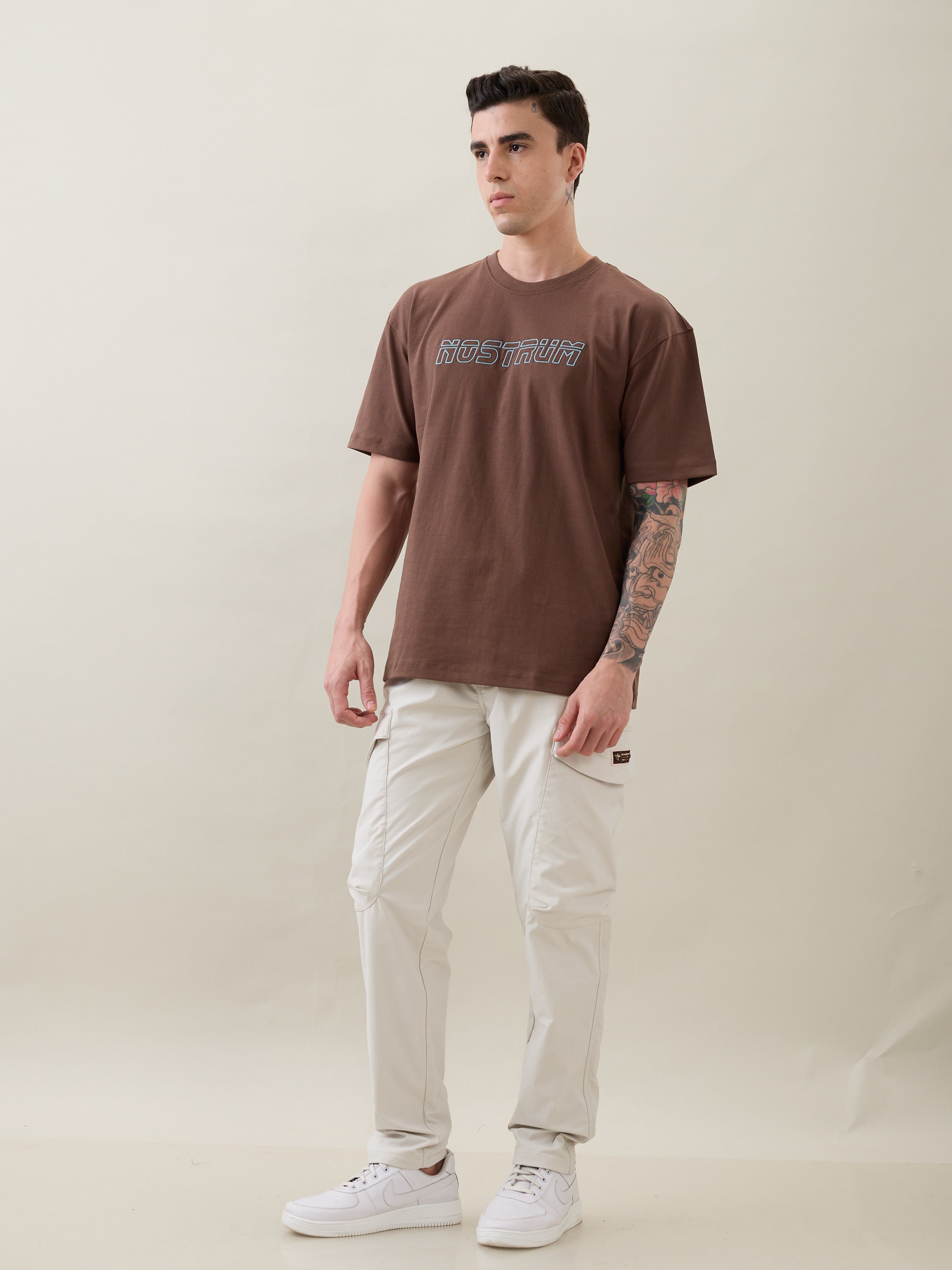 Persits Oversized T-Shirt: Brown