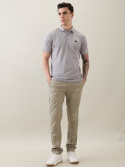Kinetic Knit Polo T-shirt: L.Grey
