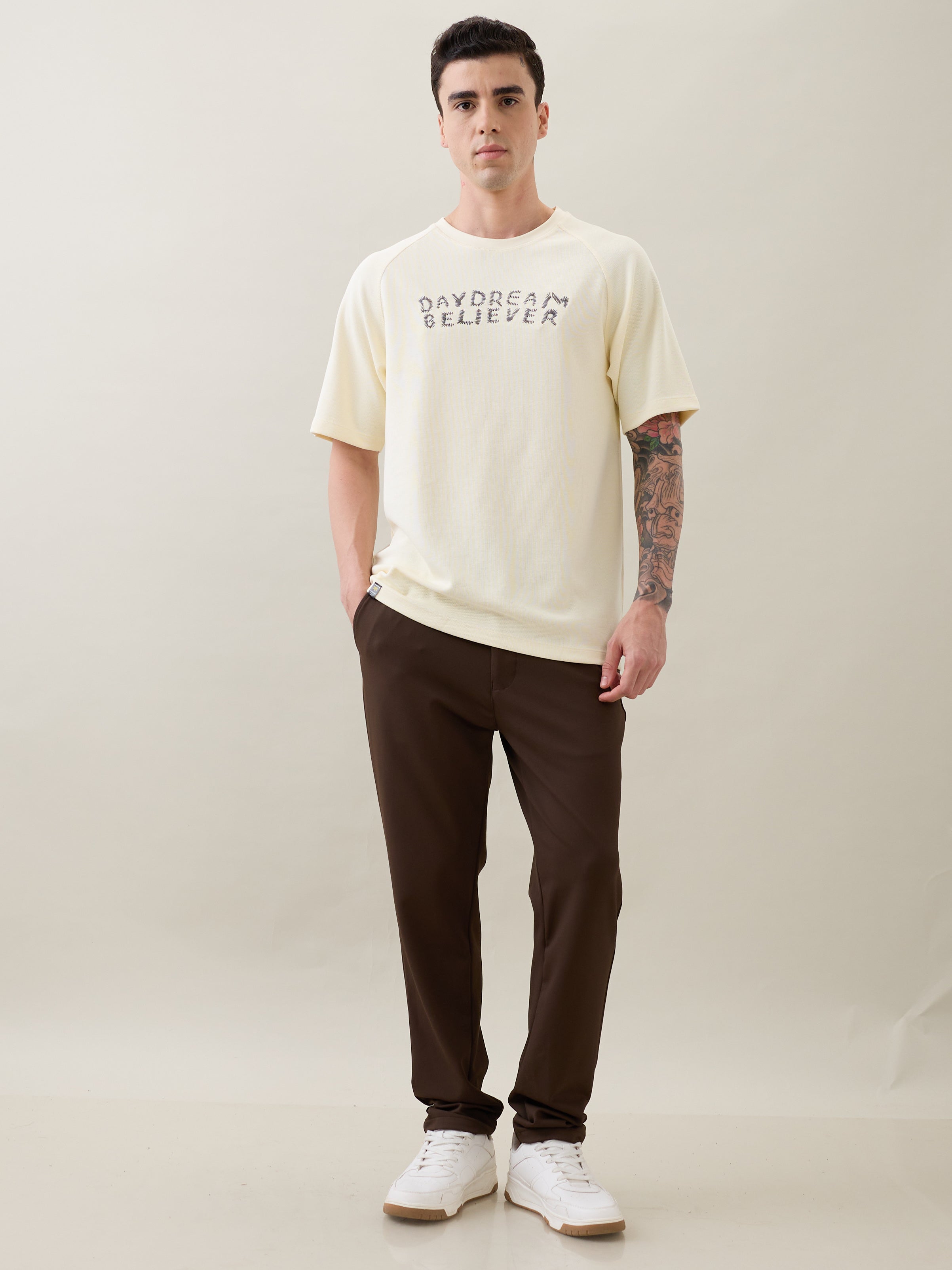 Frugal Oversized T-Shirt: Off-White