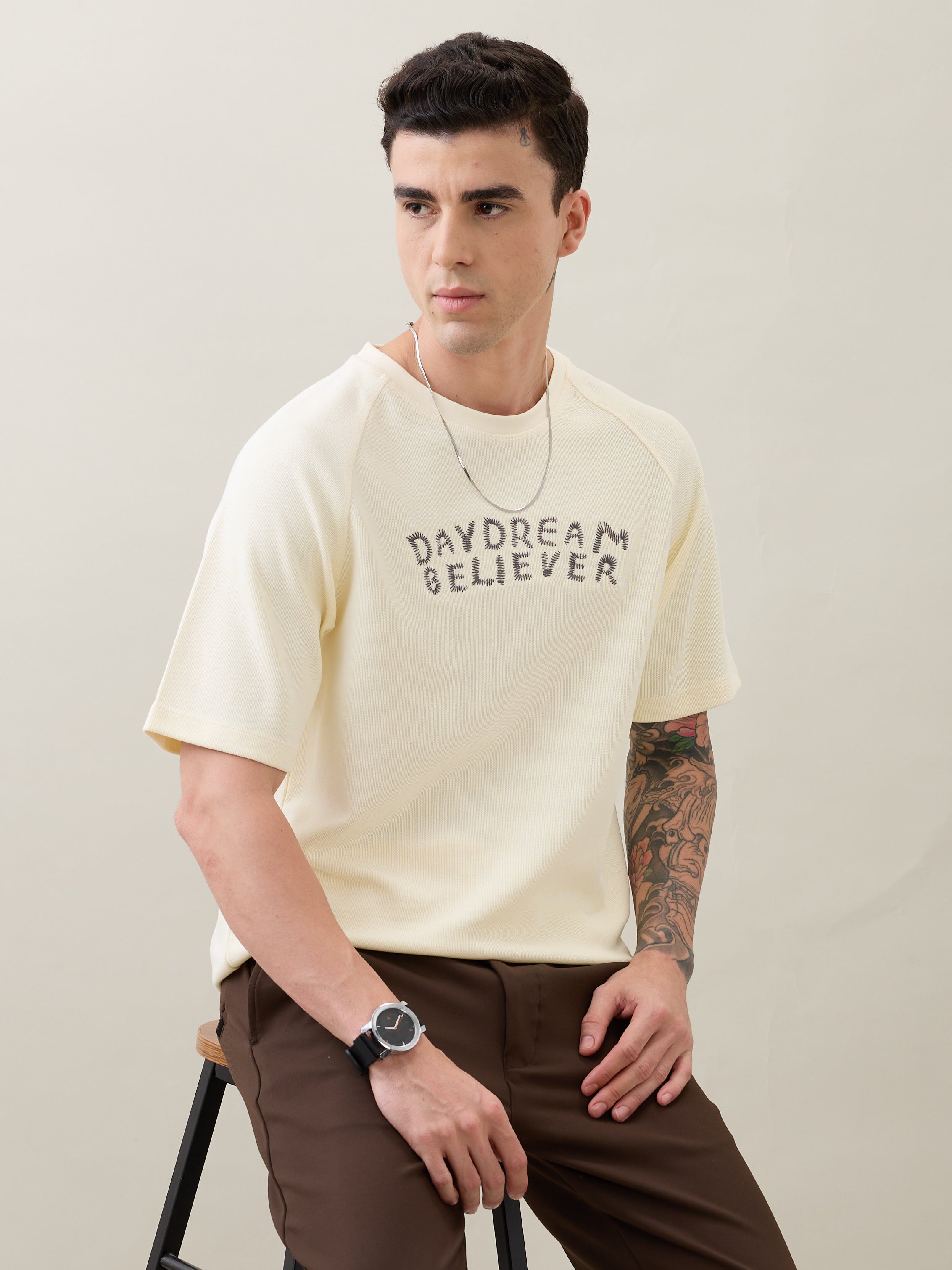 Frugal Oversized T-Shirt: Off-White