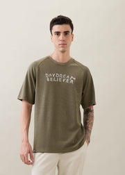 Frugal Oversized T-Shirt: Olive