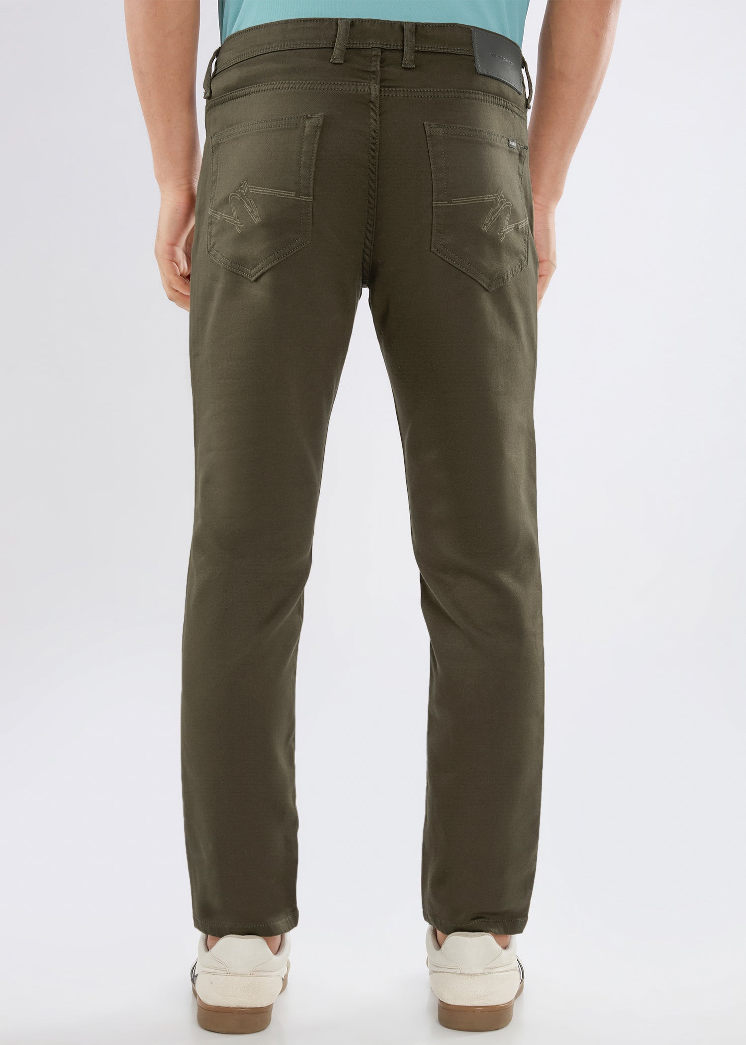 Icon Ankle Fit Trouser: Light Olive