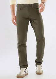 Icon Regular Fit Trouser: Light Olive
