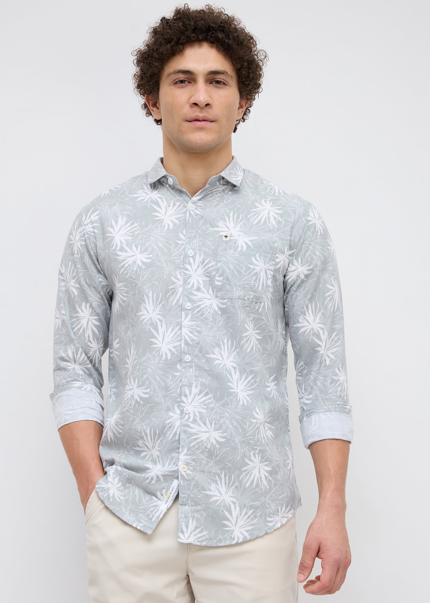Eskon Tropical Print Shirt: Pista