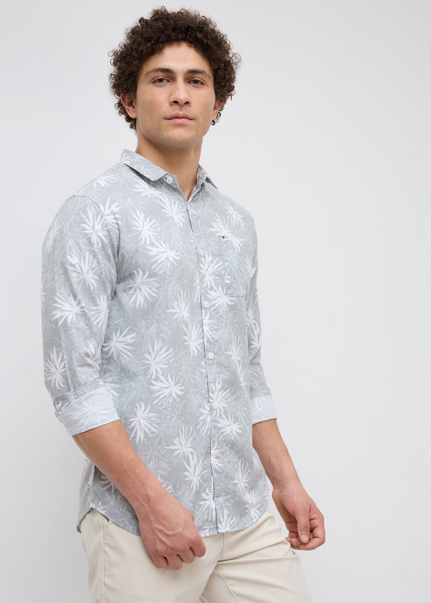 Eskon Tropical Print Shirt: Pista