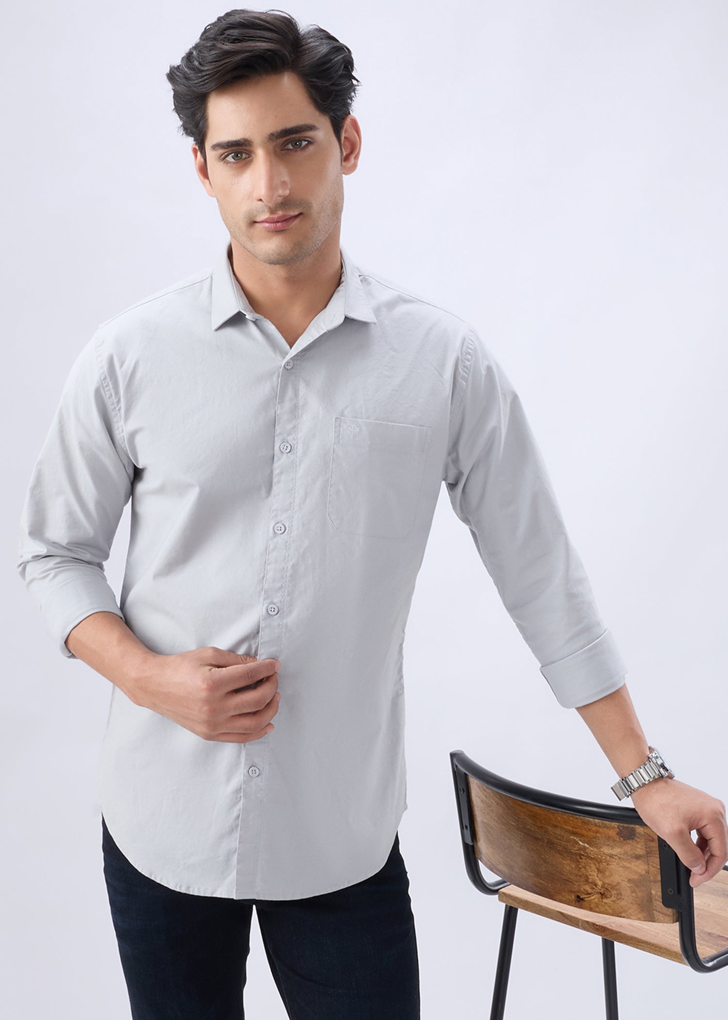 Munch Solid Full Sleeve Shirt