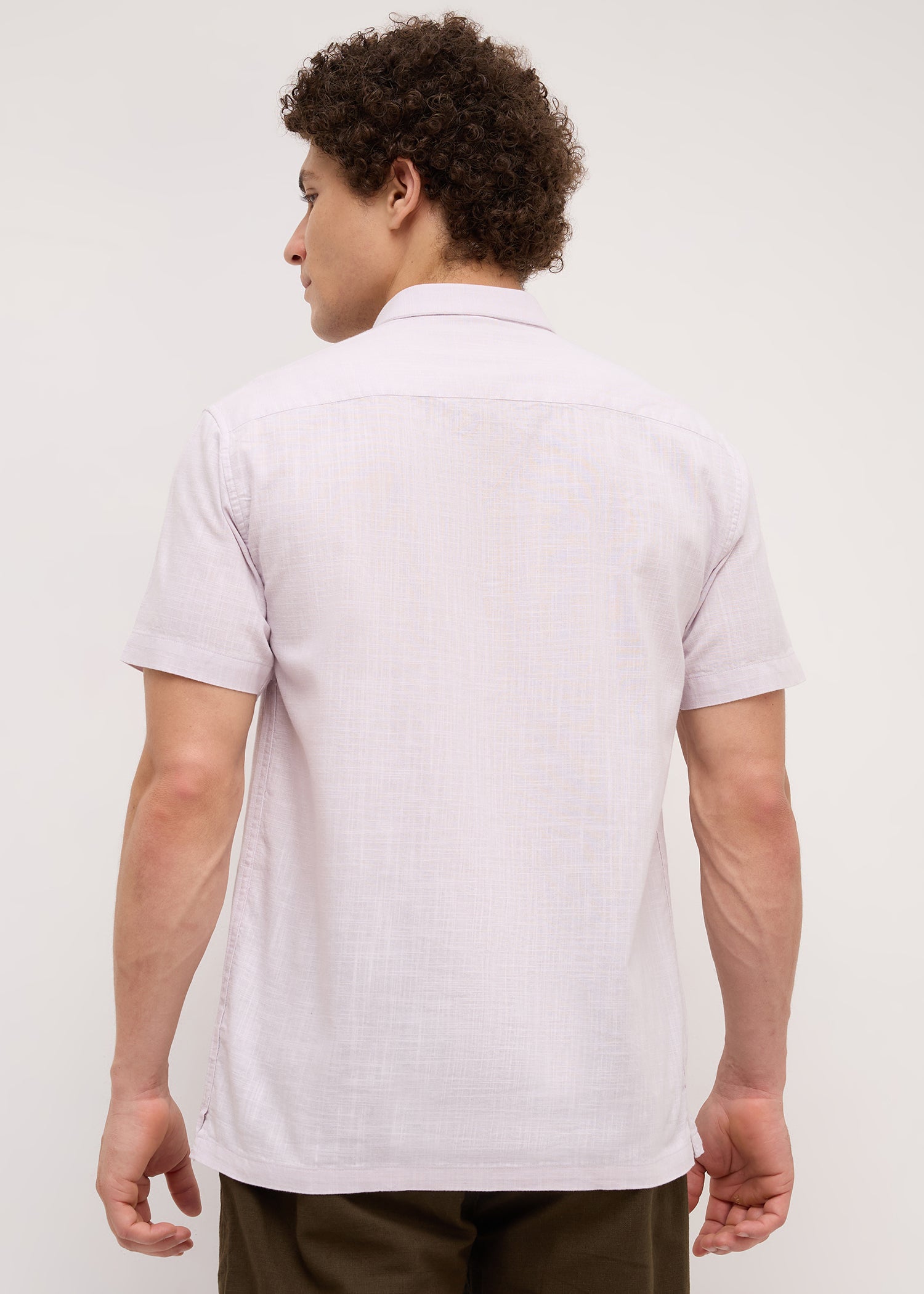 Caroline Half Sleeve Shirt: Lavender