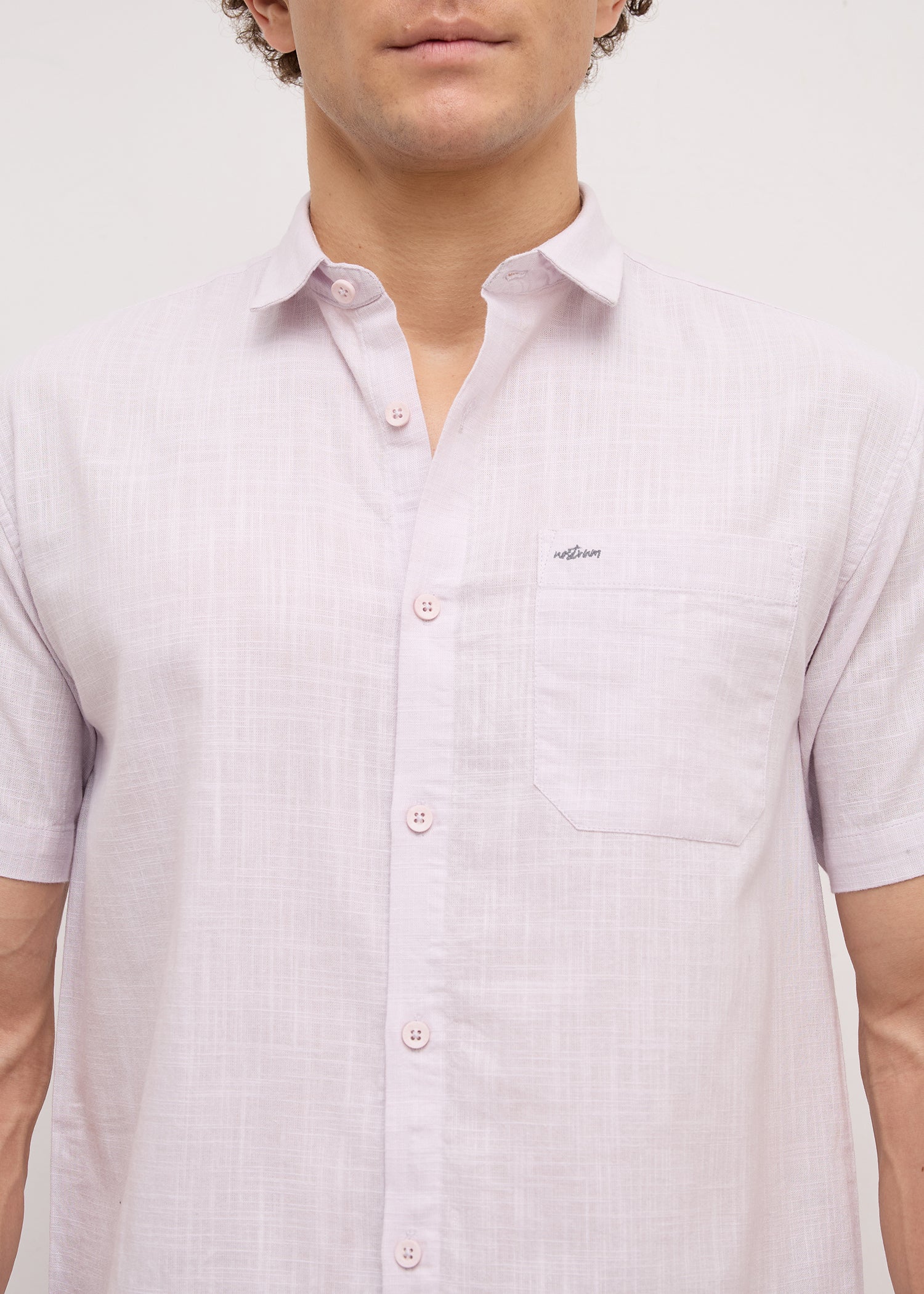 Caroline Half Sleeve Shirt: Lavender
