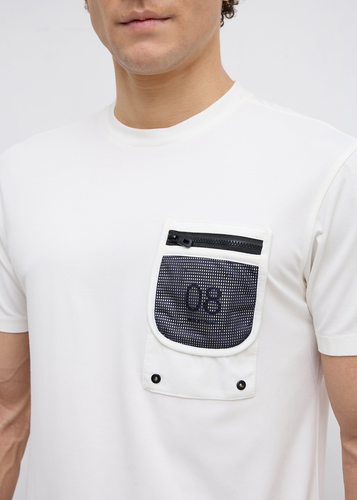 Rumper Half Sleeve T-Shirt: Offwhite