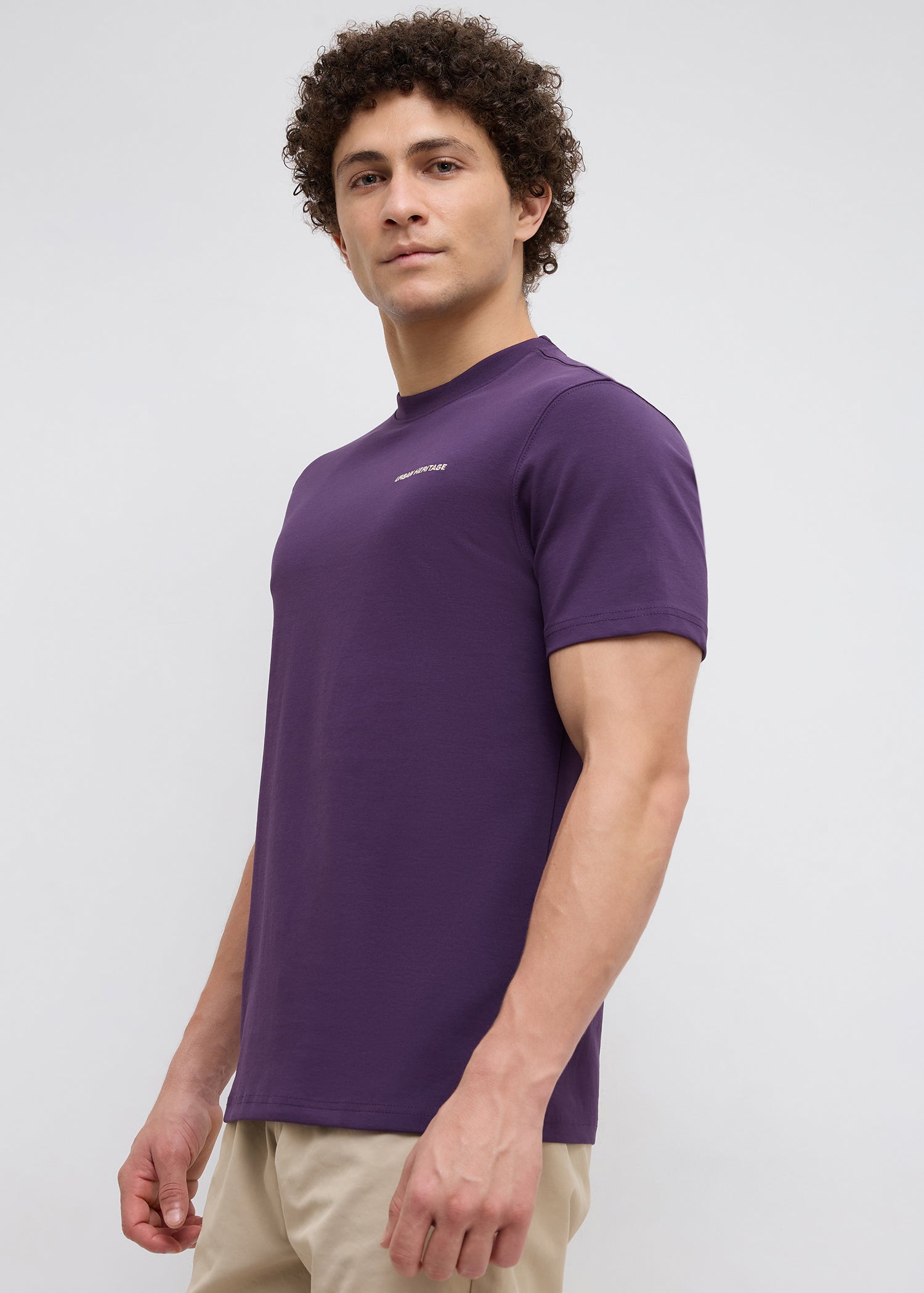 Blunt Half Sleeve Graphic T-Shirt: Purple